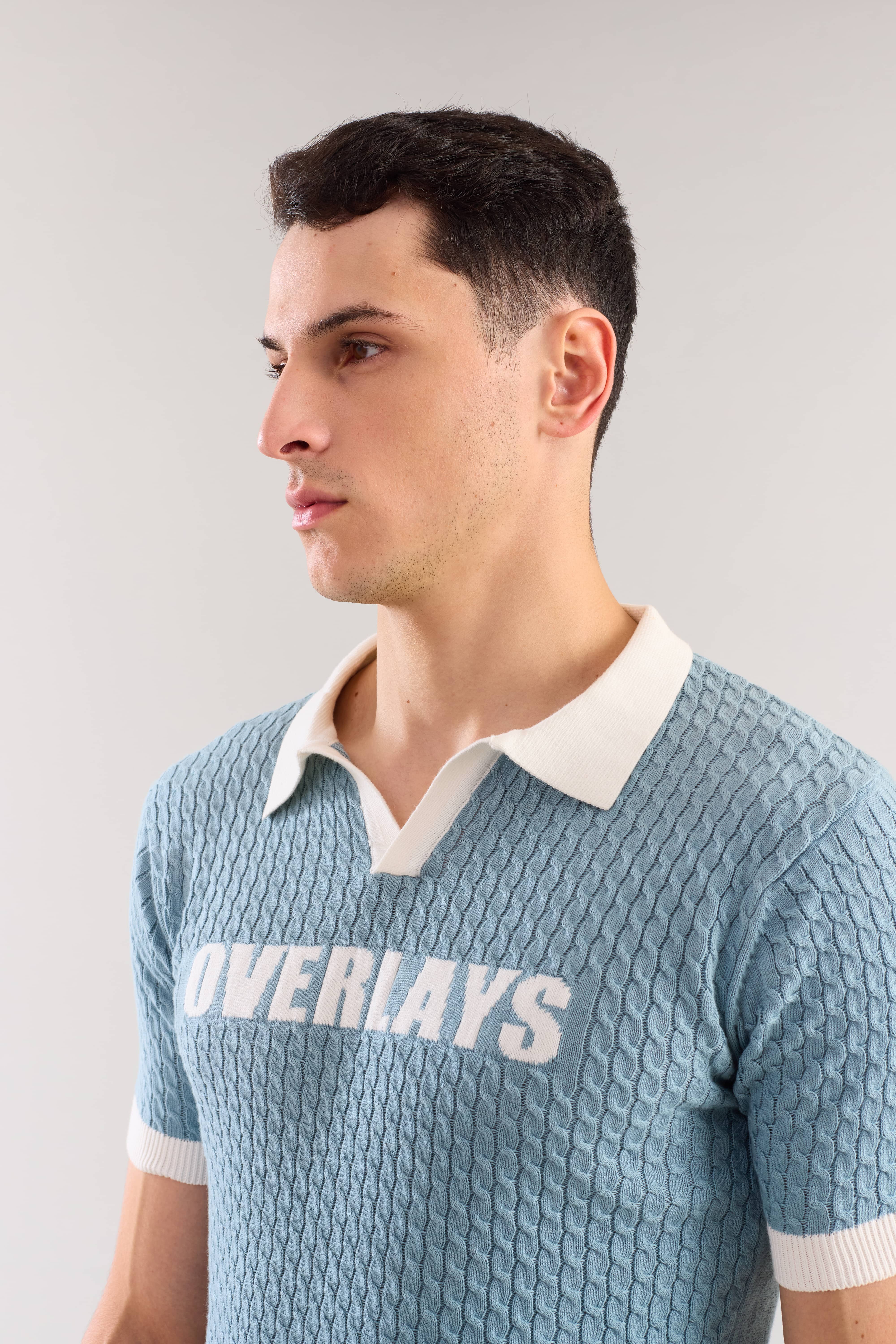 Artic Cable Knit Textured polo