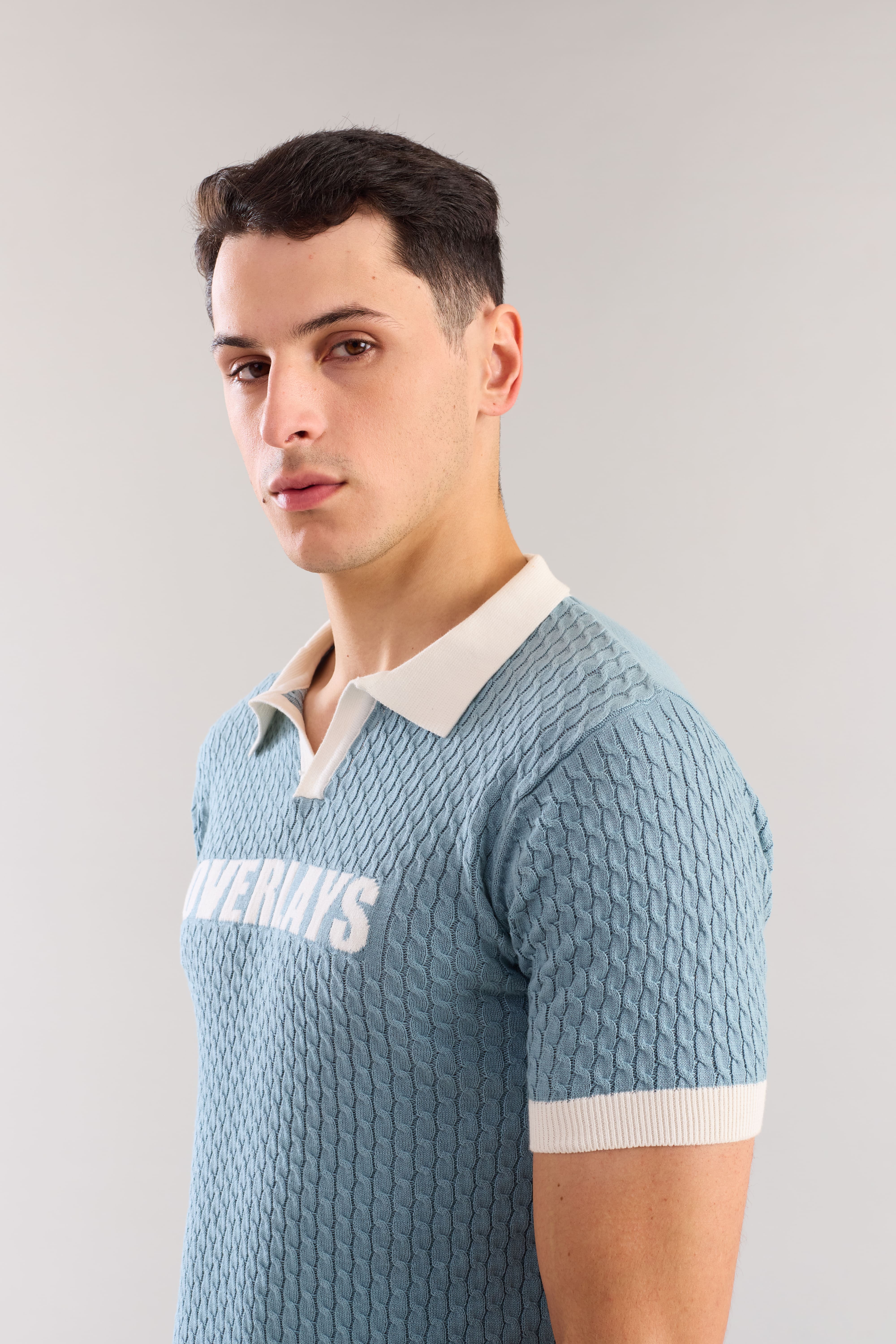 Artic Cable Knit Textured polo