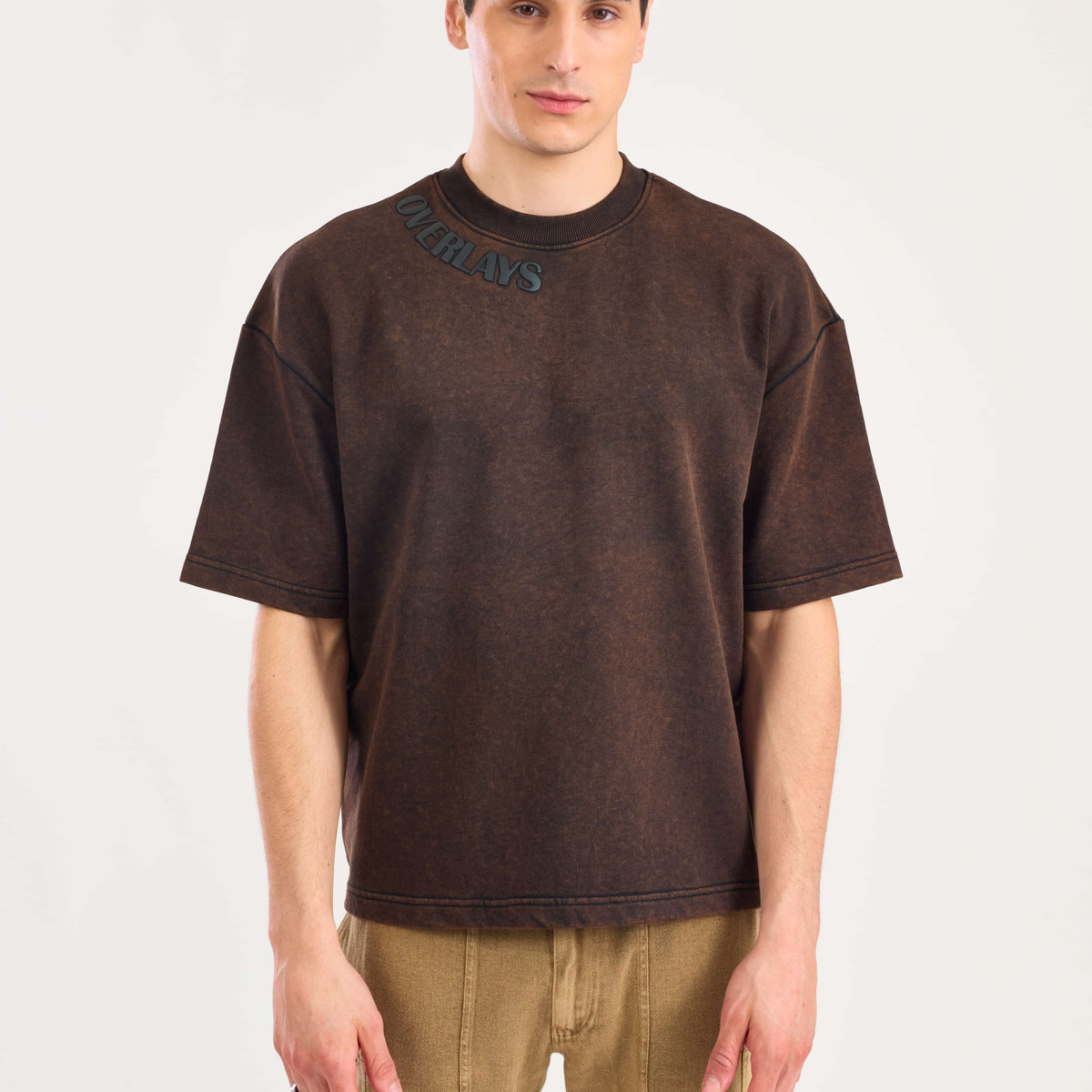 Brown Vortex Oversized T-shirt