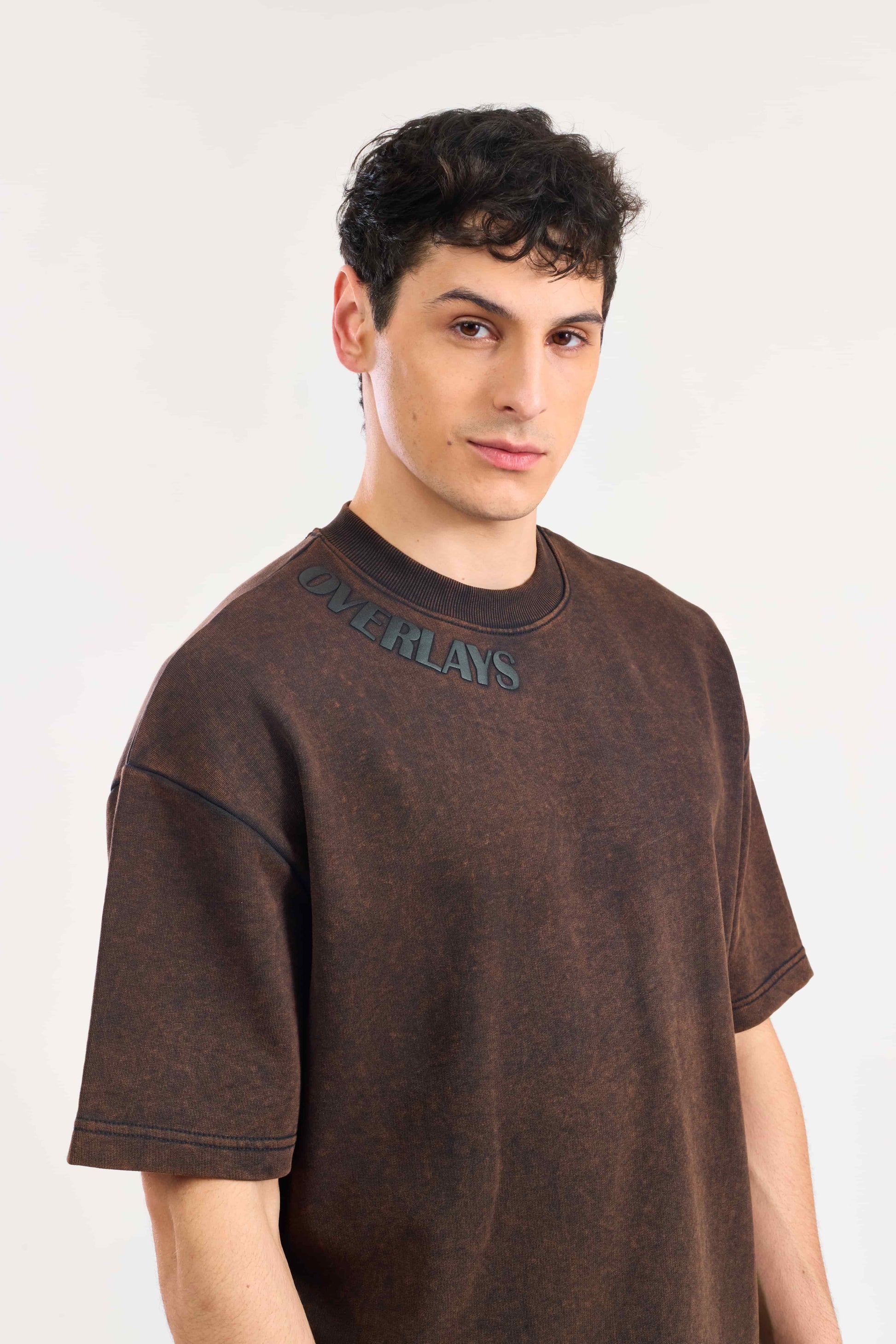 Brown Vortex Oversized T-shirt