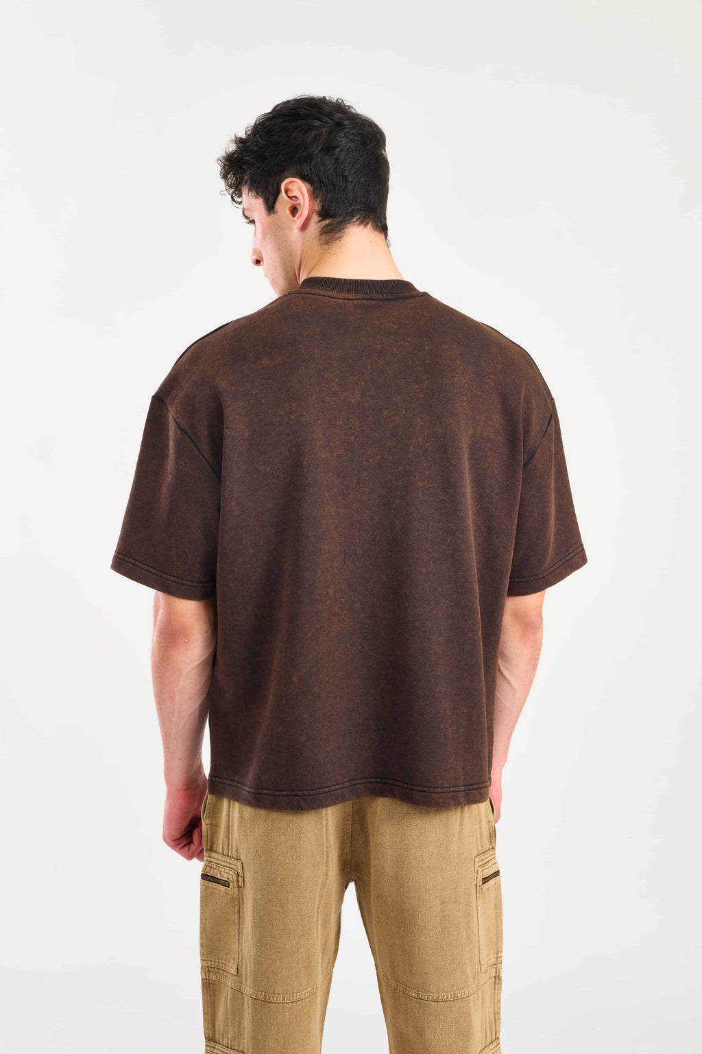 Brown Vortex Oversized T-shirt
