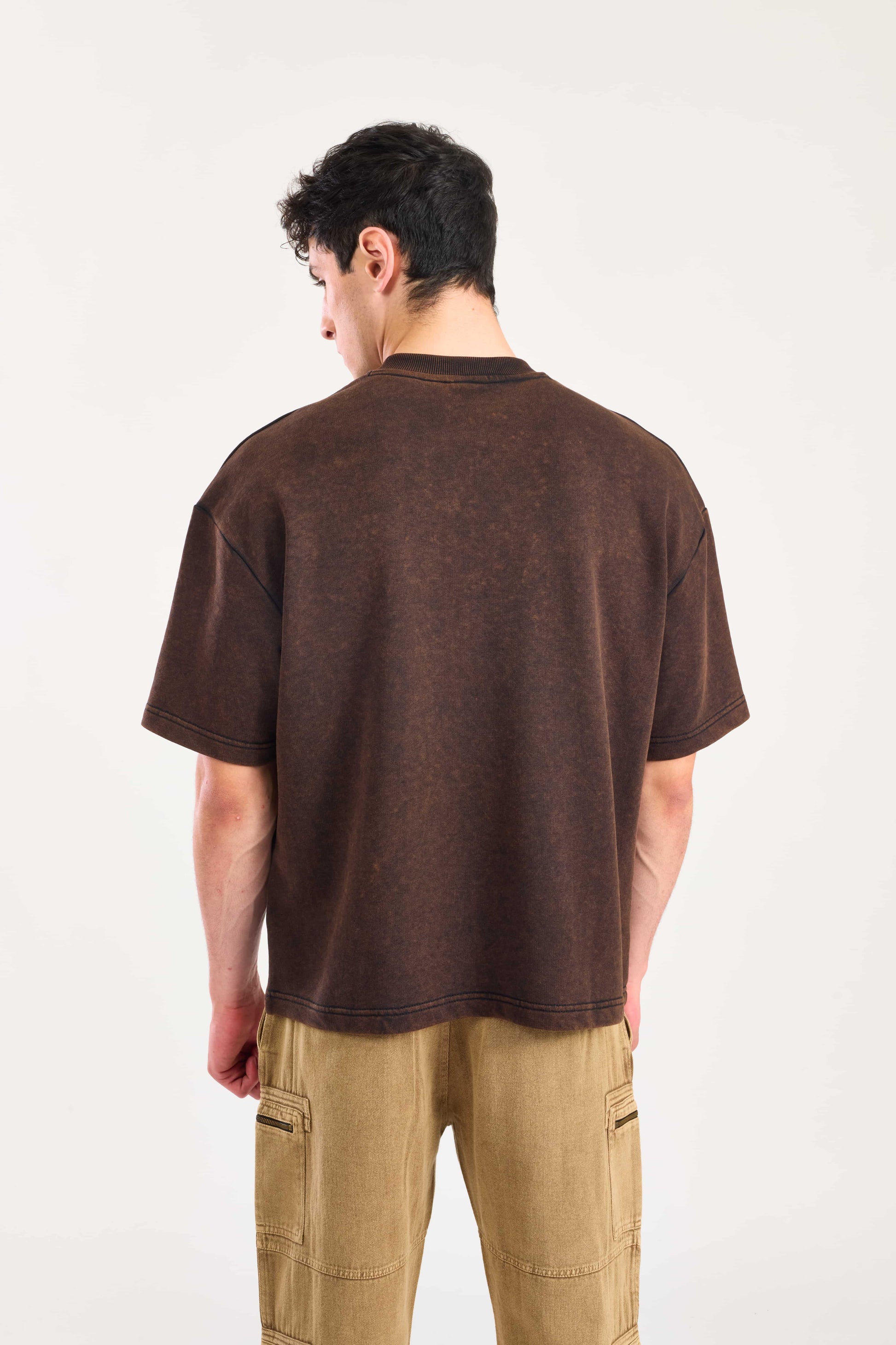 Brown Vortex Oversized T-shirt