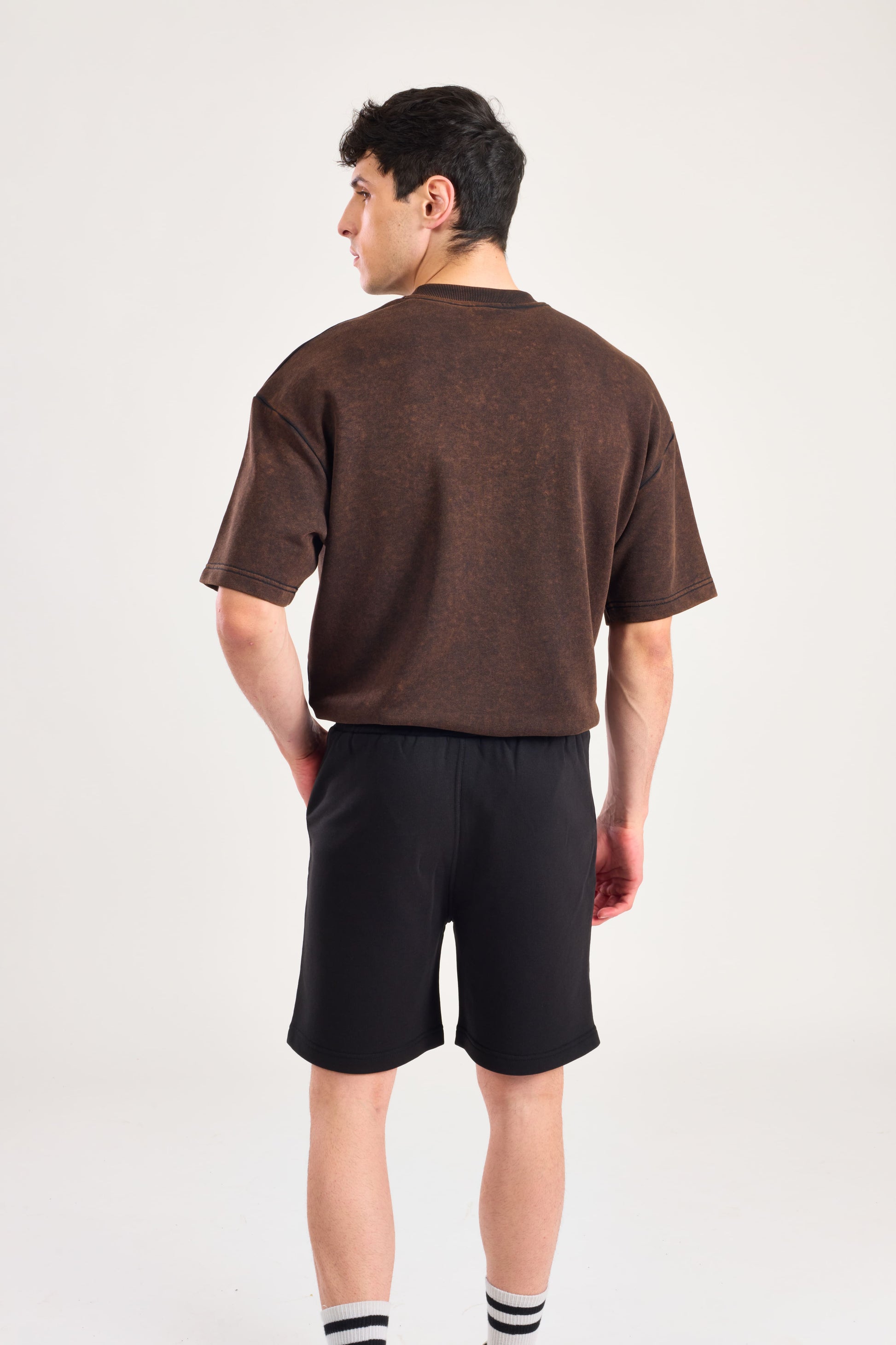 Black Stud Vortex Shorts