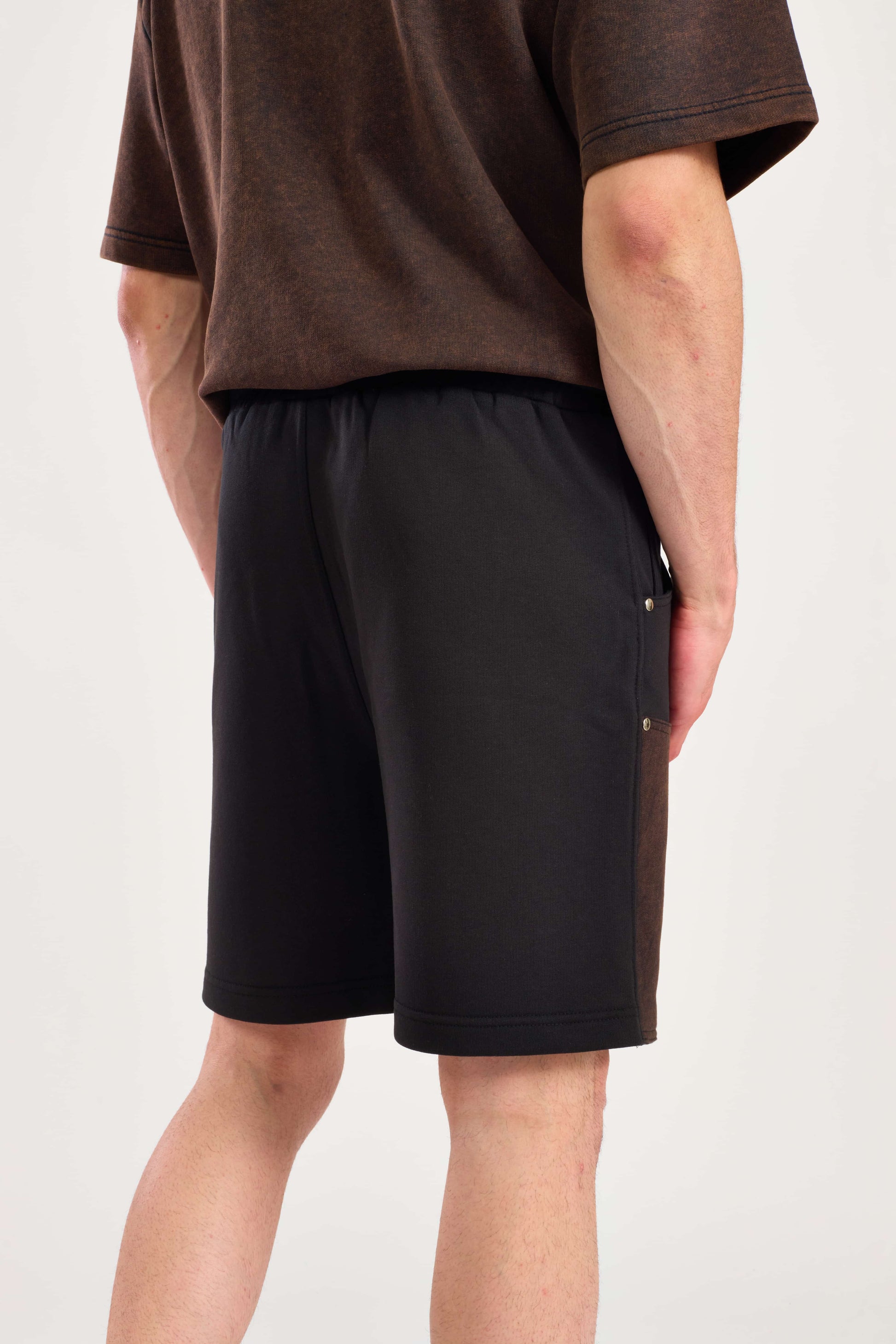Black Stud Vortex Shorts