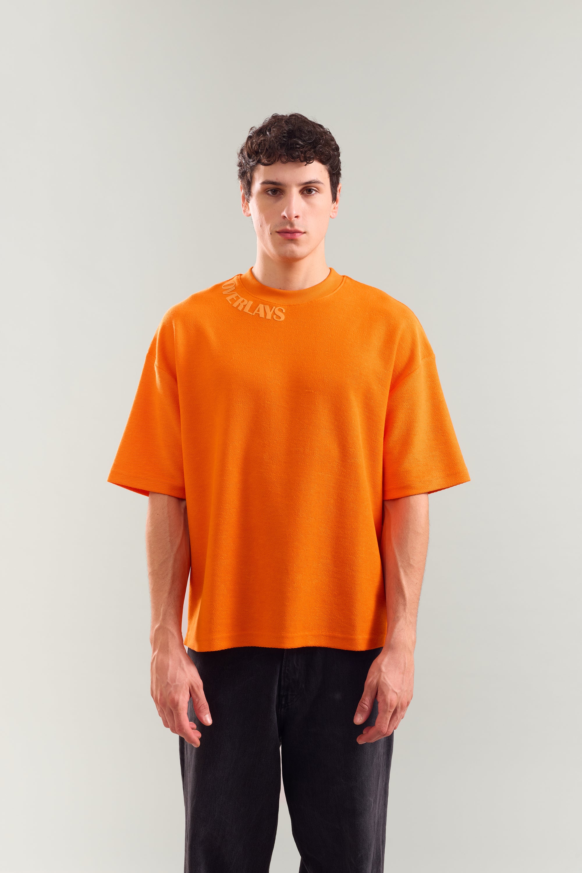Textured Heavy Weight Free Spirit Arc Oversized Fit T-shirt