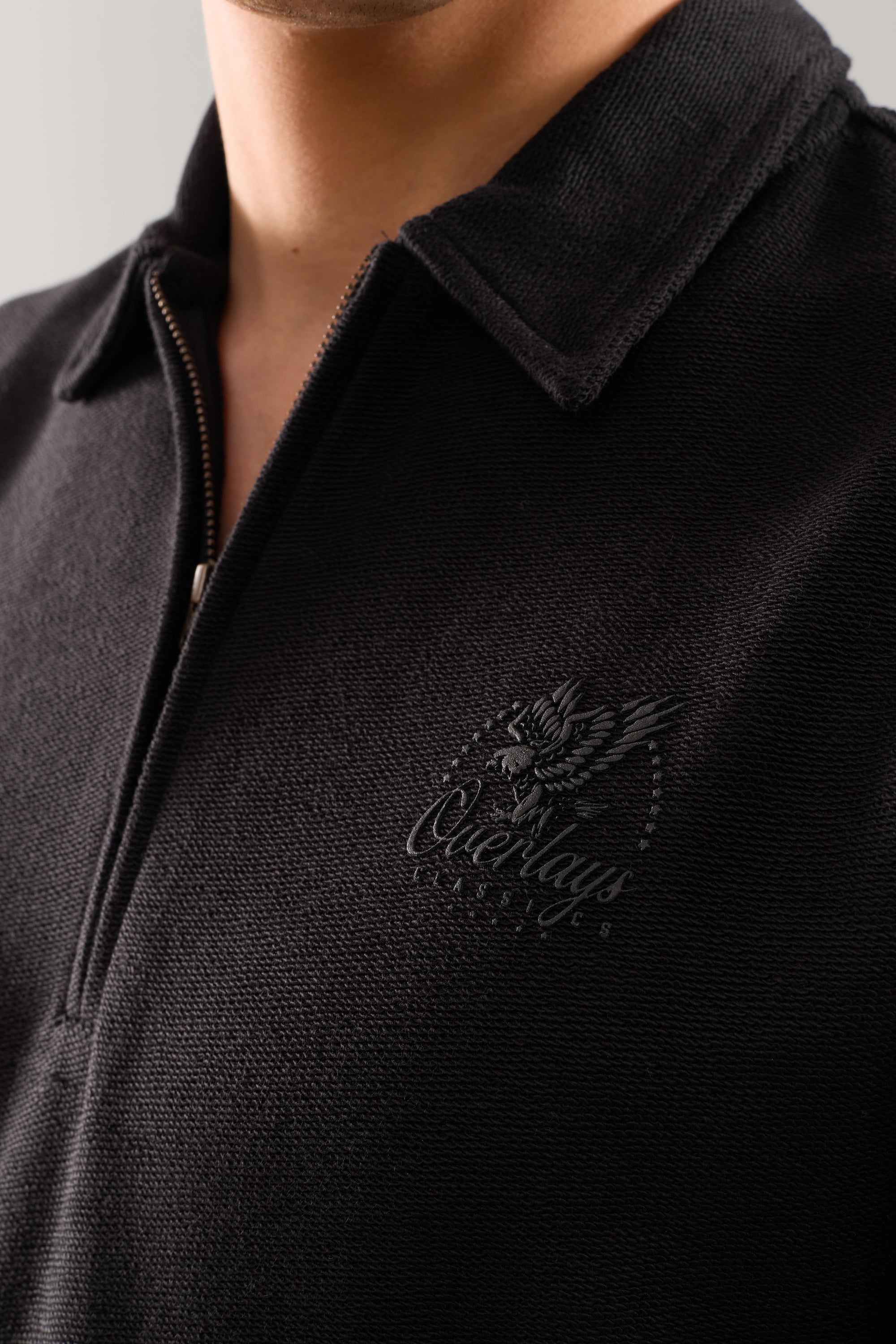 Textured Midnight Polo