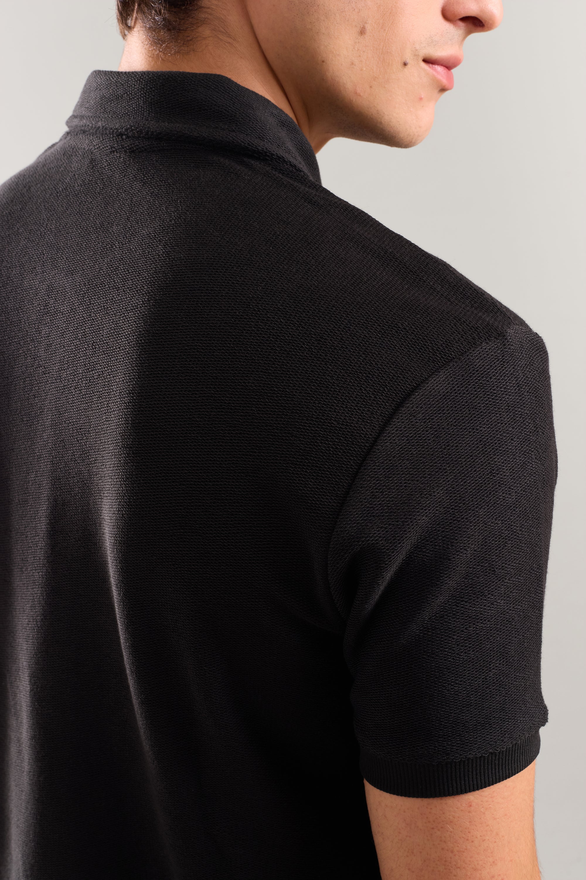Textured Midnight Polo