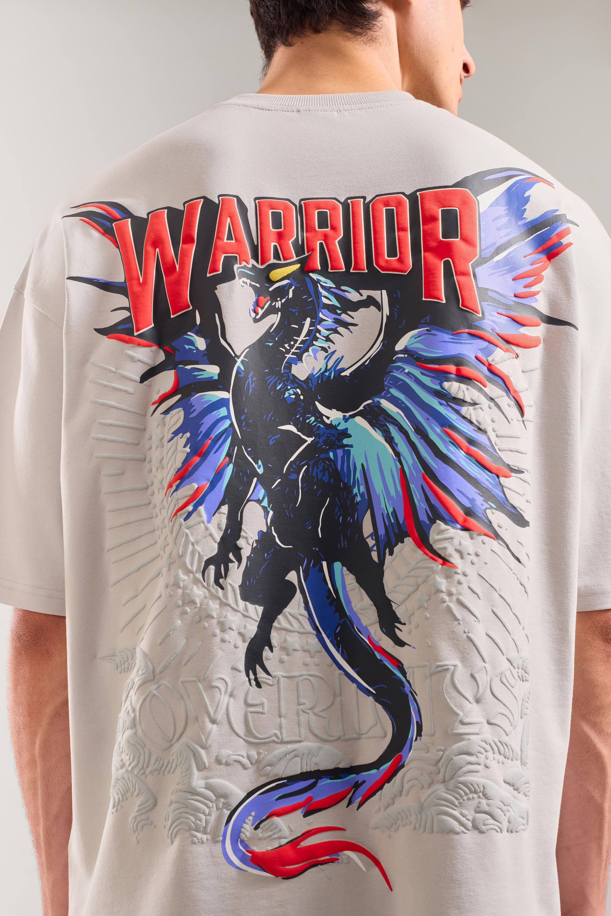 Grey Warrior - The Warrior Arc Oversized T-shirt - Ultra Soft