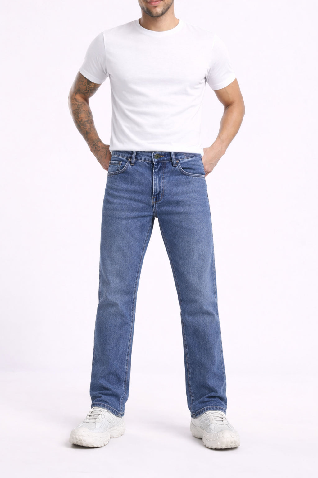 Indigo Drift Blue Vintage Washed Cargo