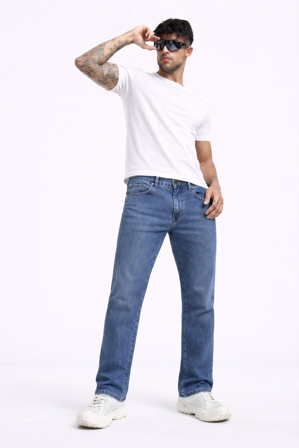 Indigo Drift Blue Vintage Washed Cargo