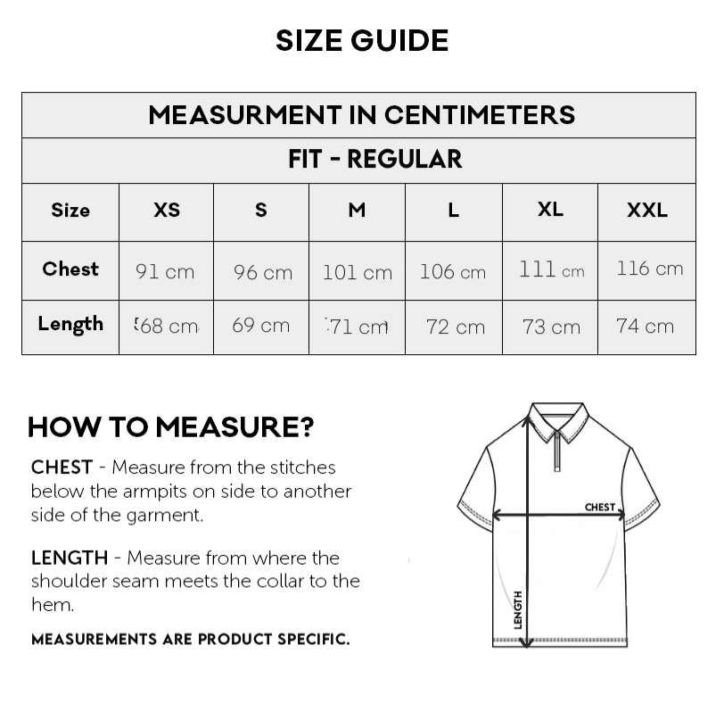 Size Chart CM