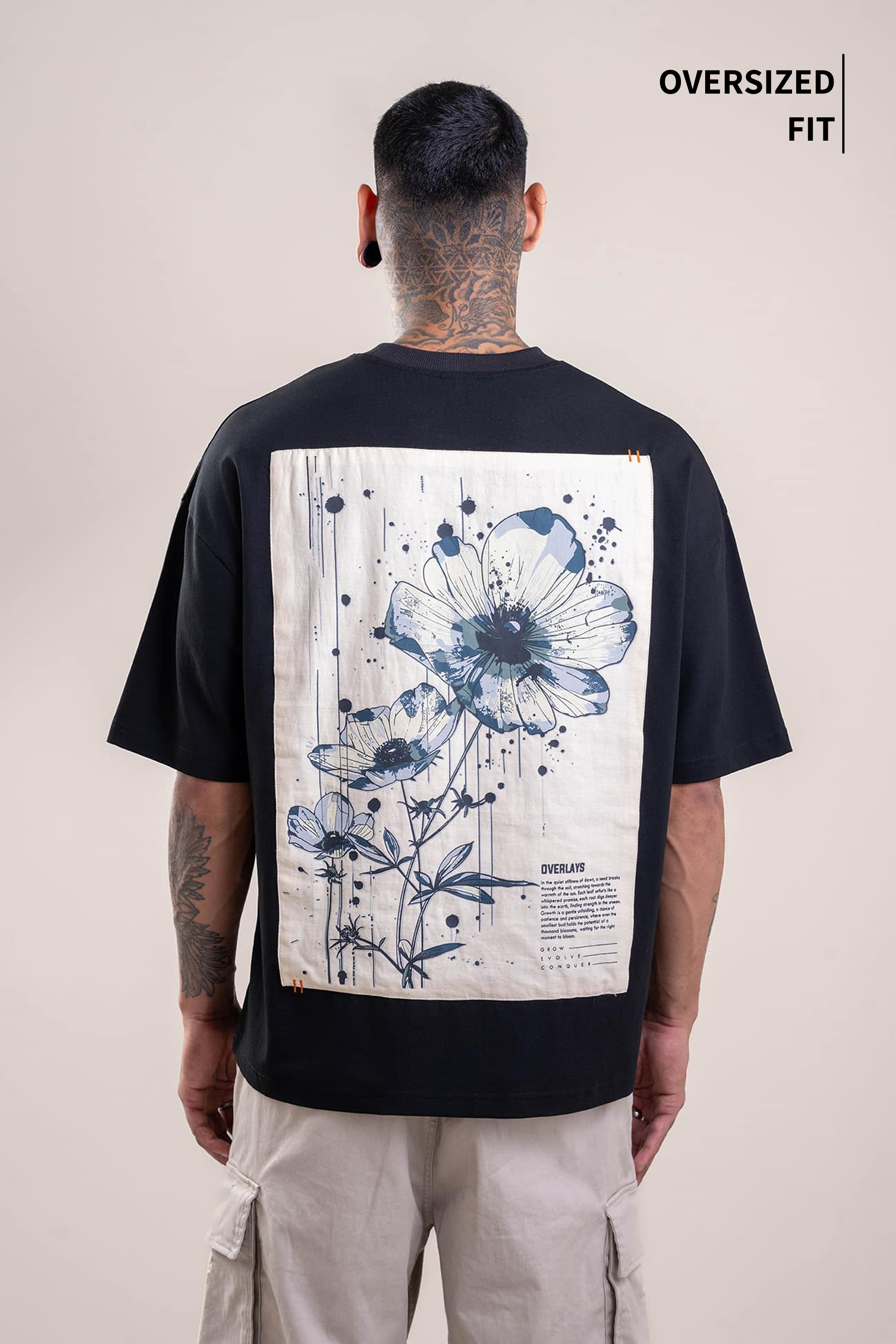 Aster Oversized Patchwork T-shirt - Ultra Soft