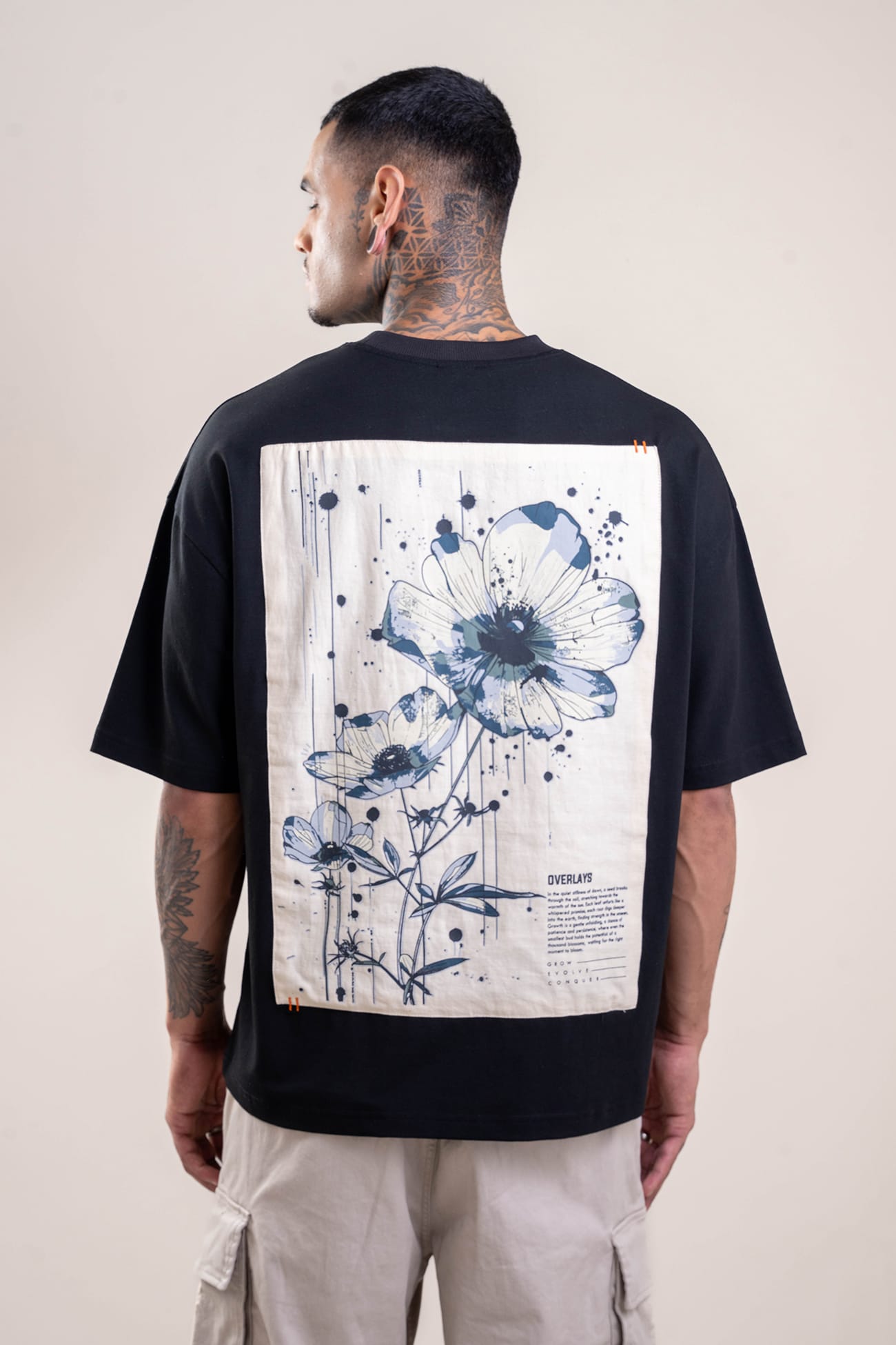 Aster Oversized Patchwork T-shirt - Ultra Soft