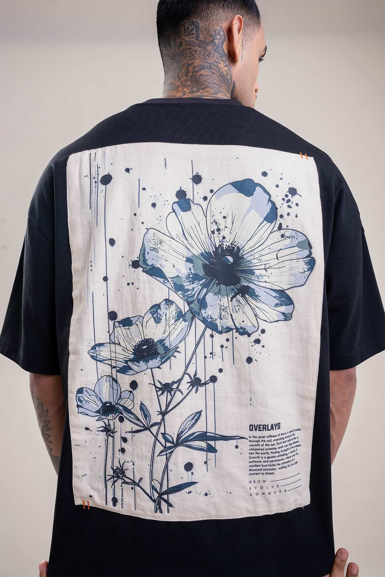 Aster Oversized Patchwork T-shirt - Ultra Soft