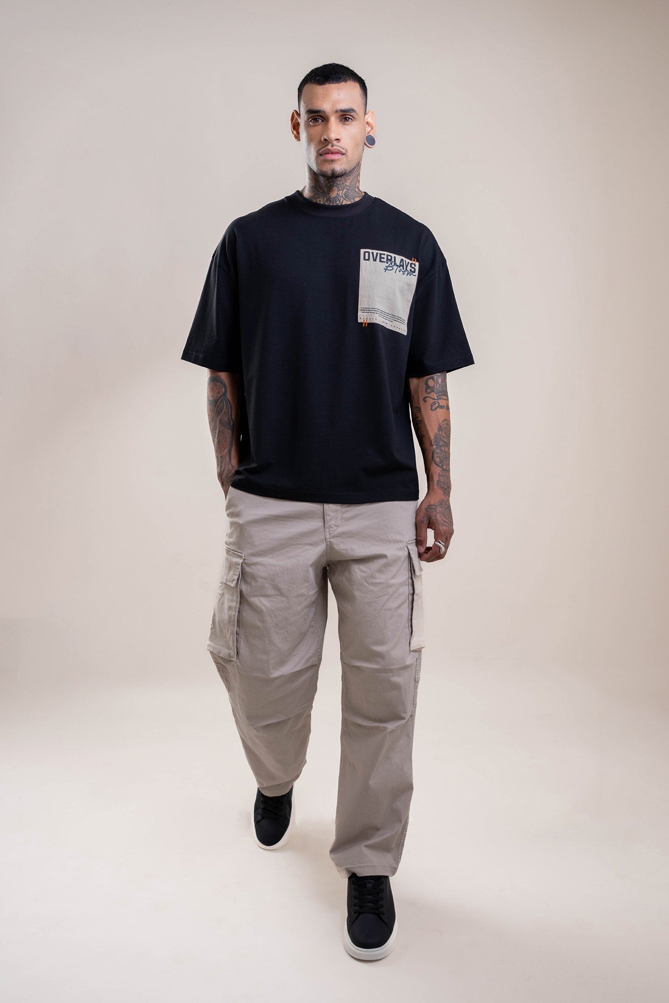 Aster Oversized Patchwork T-shirt - Ultra Soft