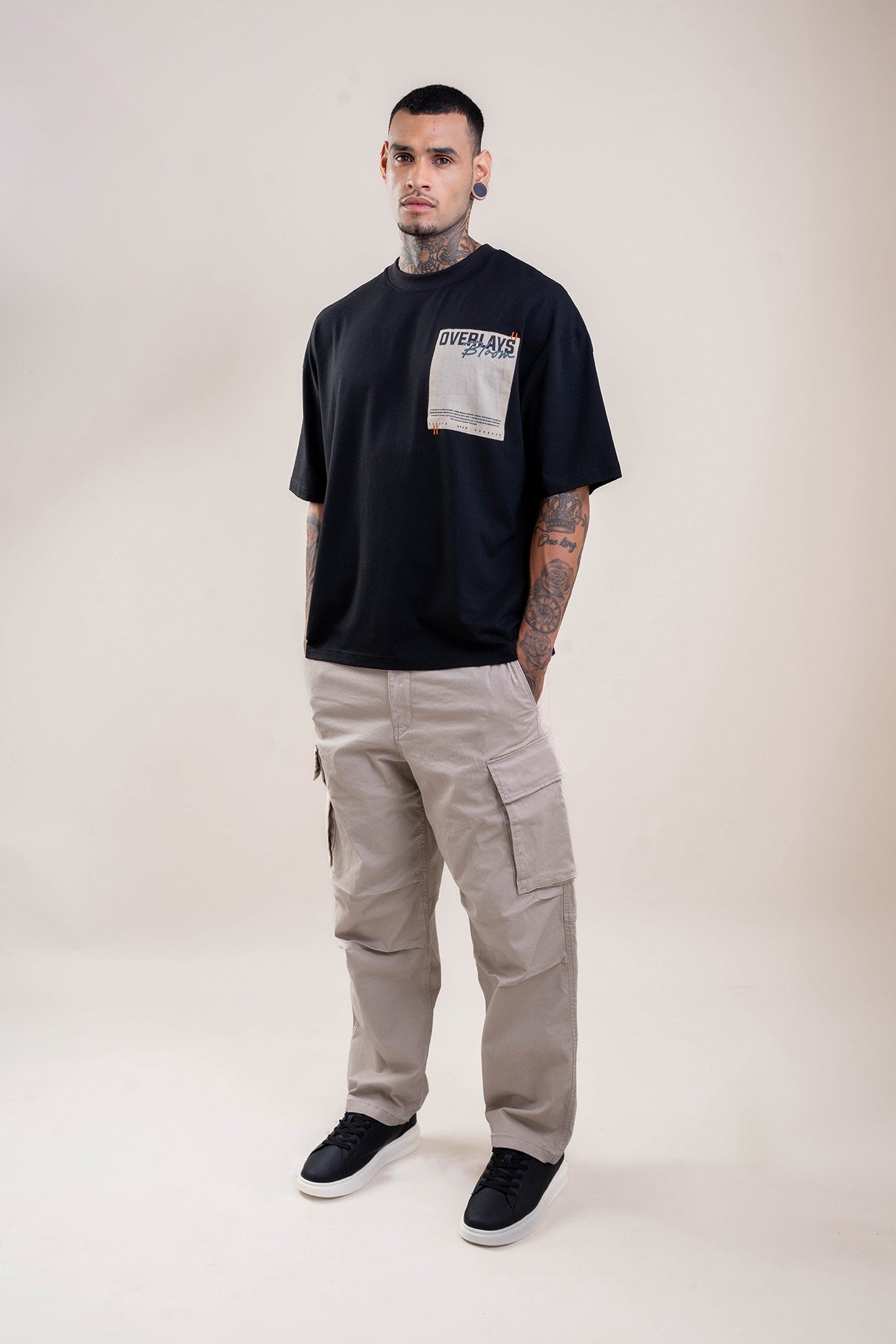 Aster Oversized Patchwork T-shirt - Ultra Soft