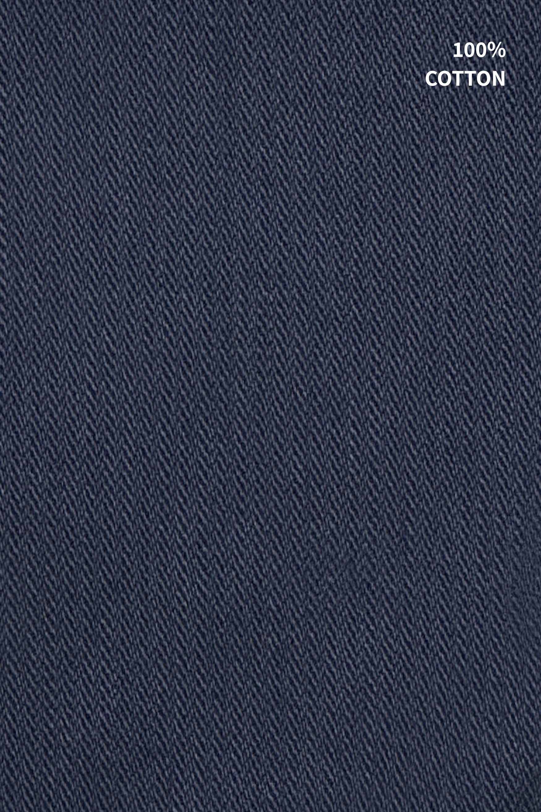 Navy Fade Wash Distressed Baggy Denim