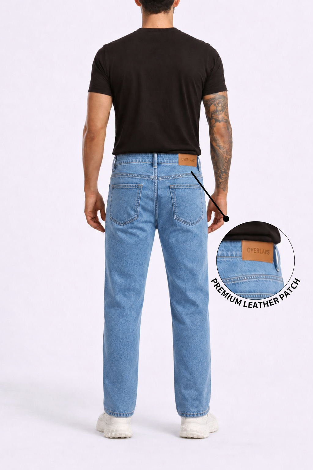 Blue Drift Washed Straight Fit Denim