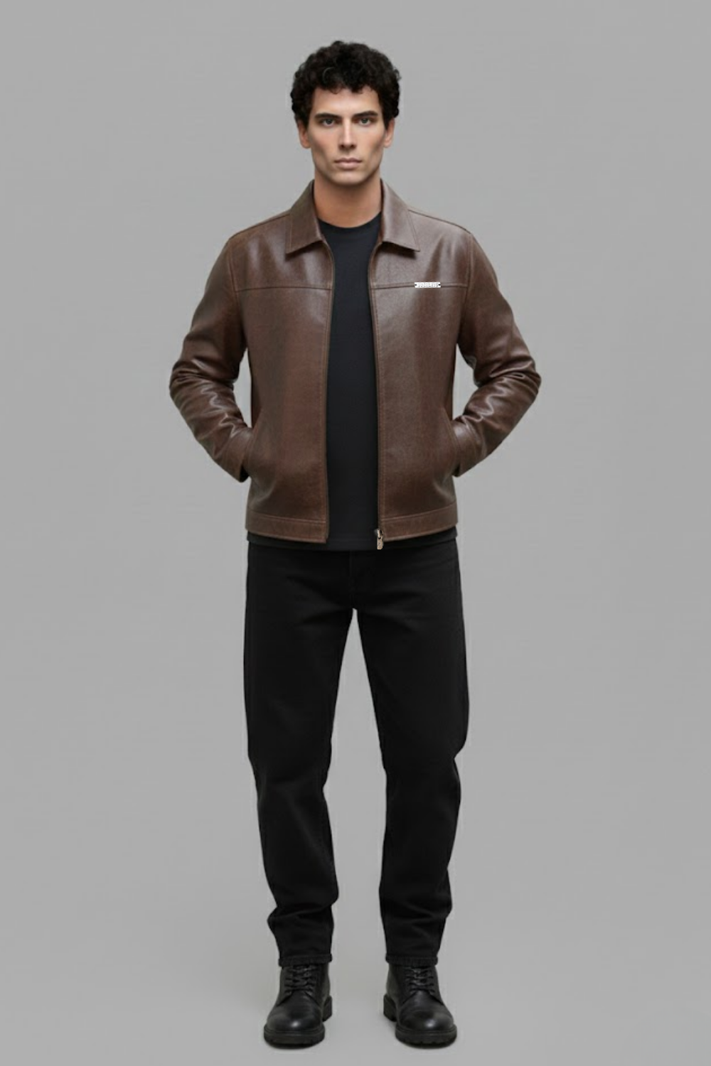 Hazel Miler Brown Textured