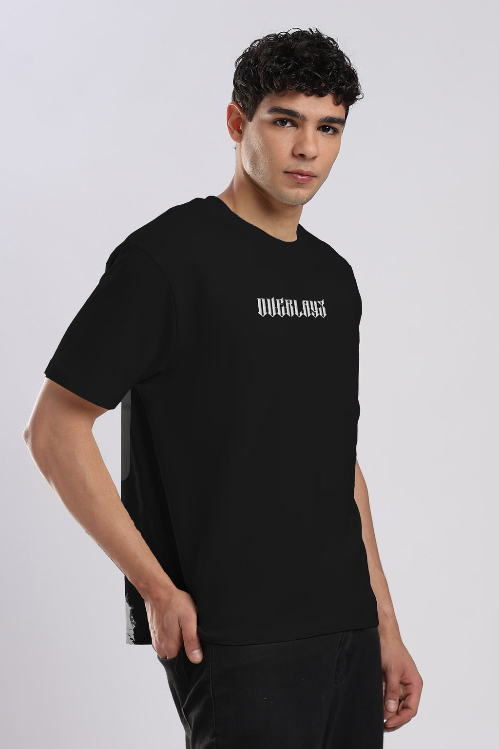 Unbound Uprise Black Relaxed Fit T-shirt