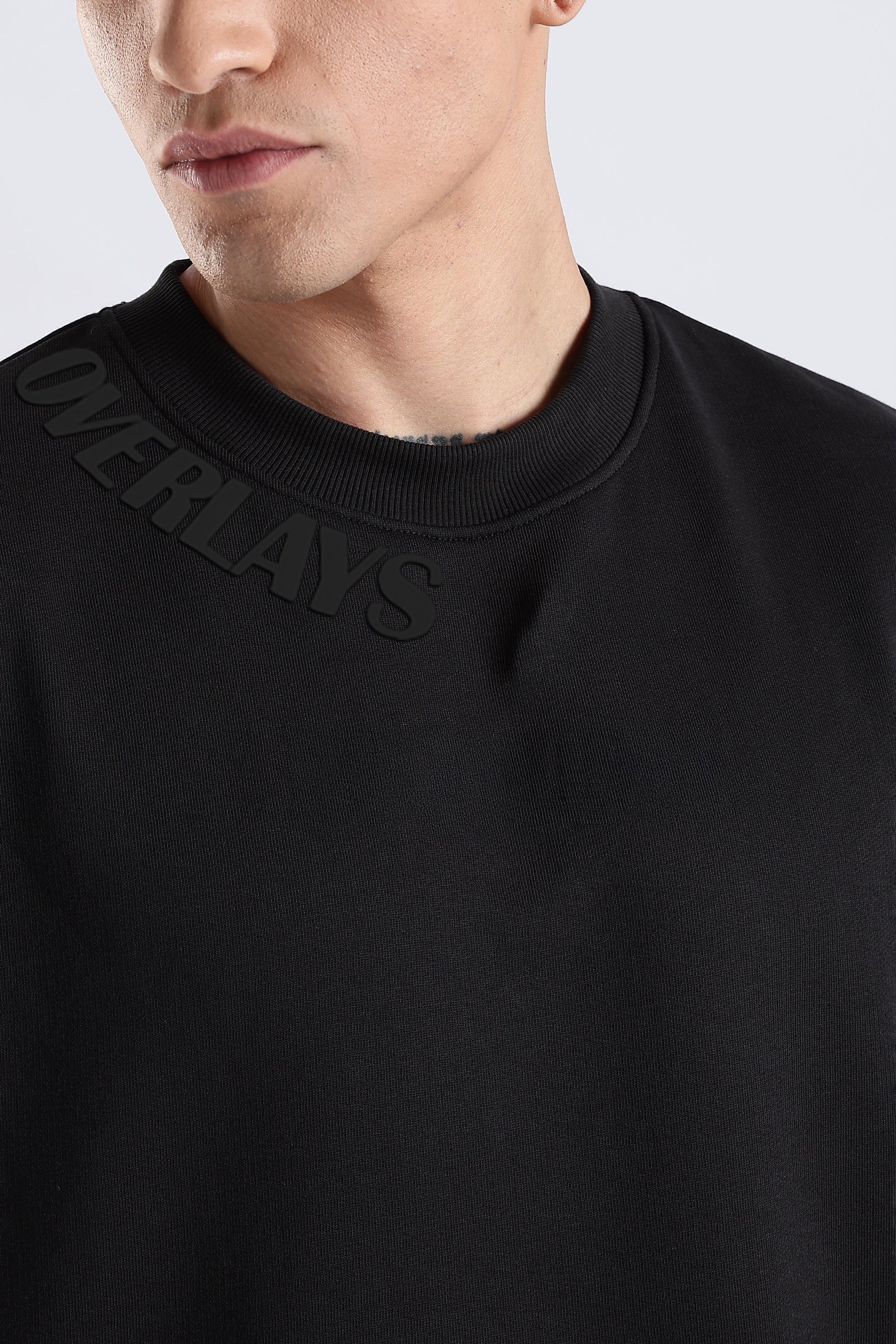 Shield Wings Black Oversized Fit T-Shirt