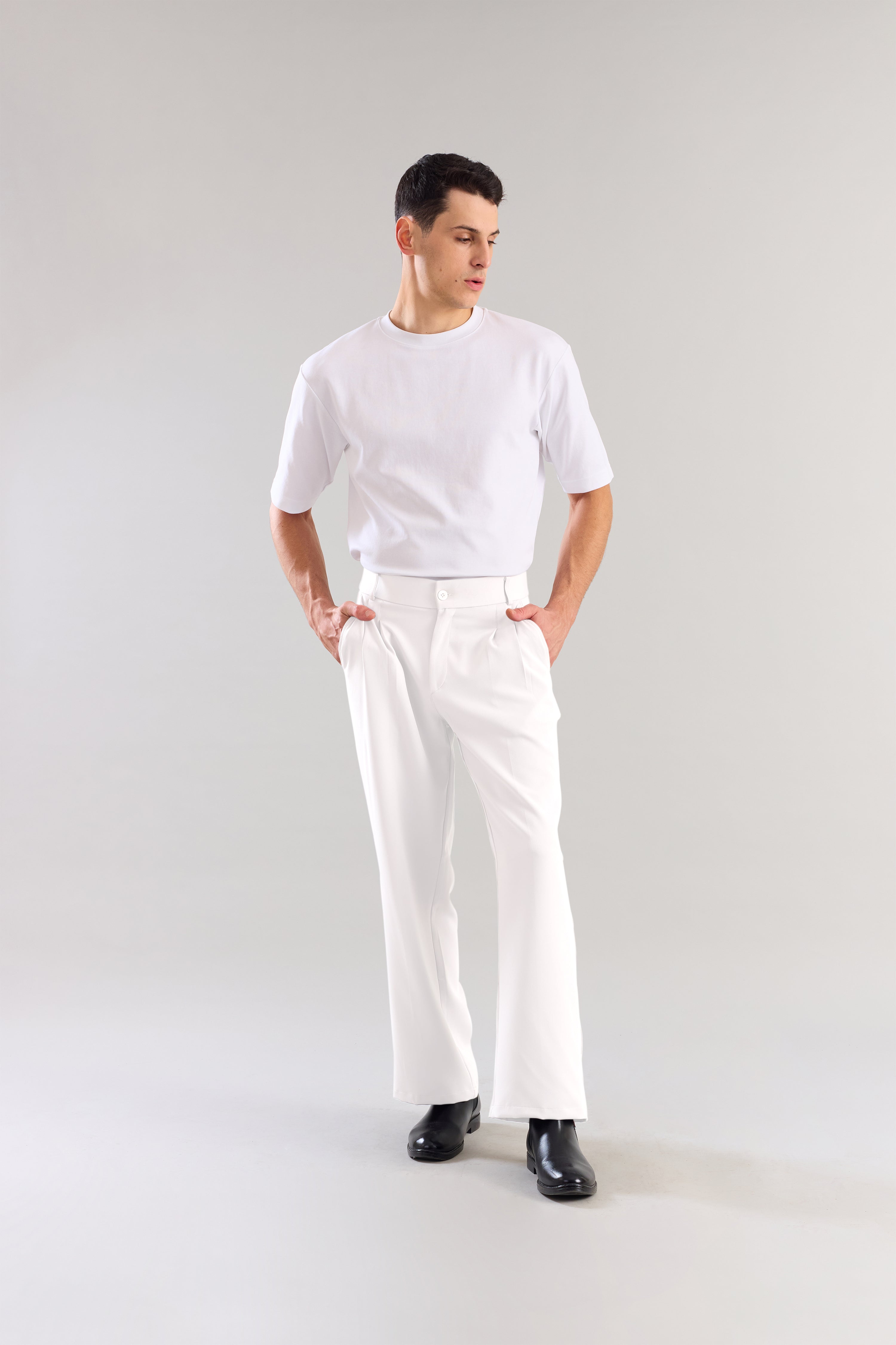 White Korean Pant