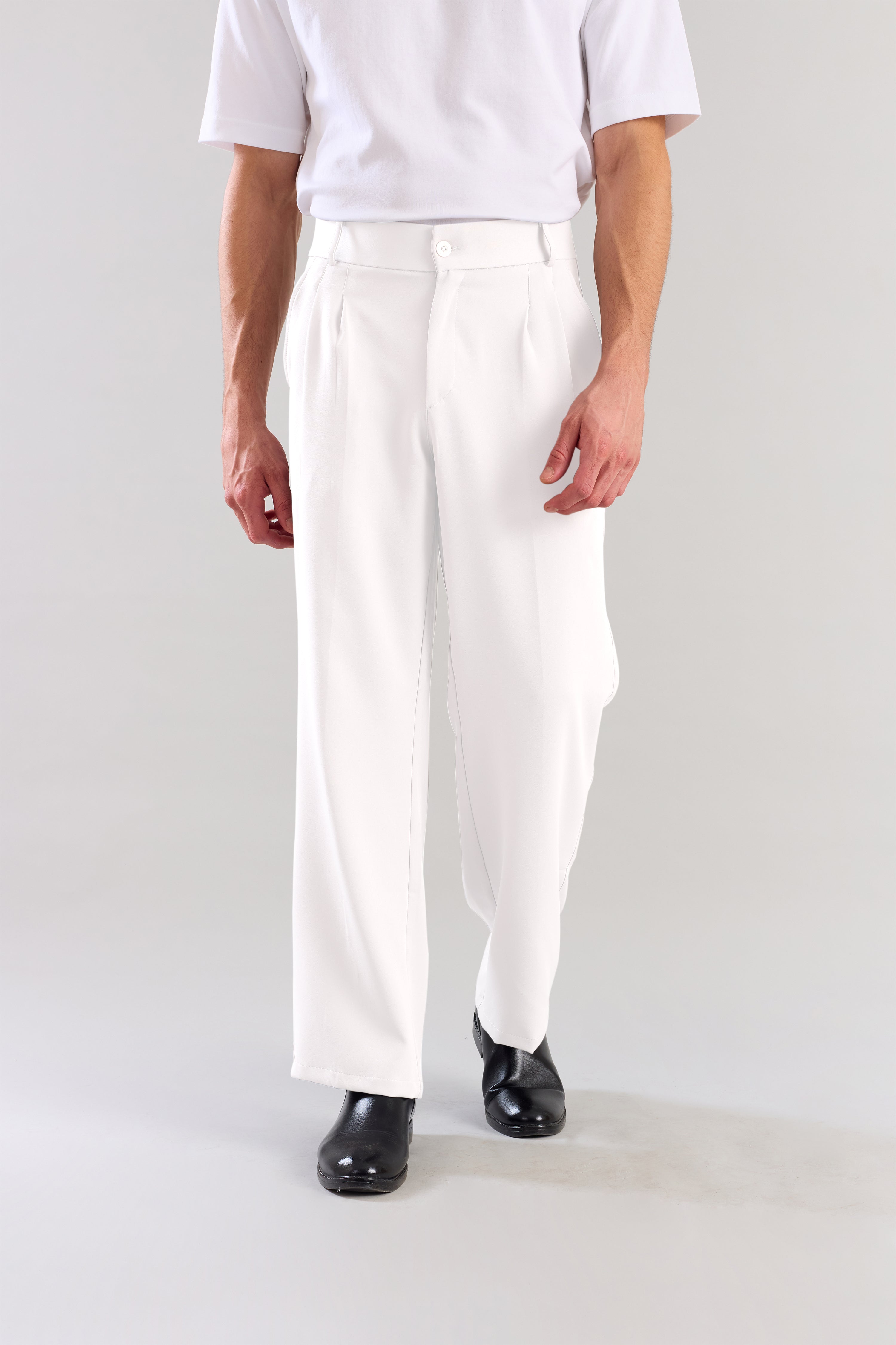 White Korean Pant