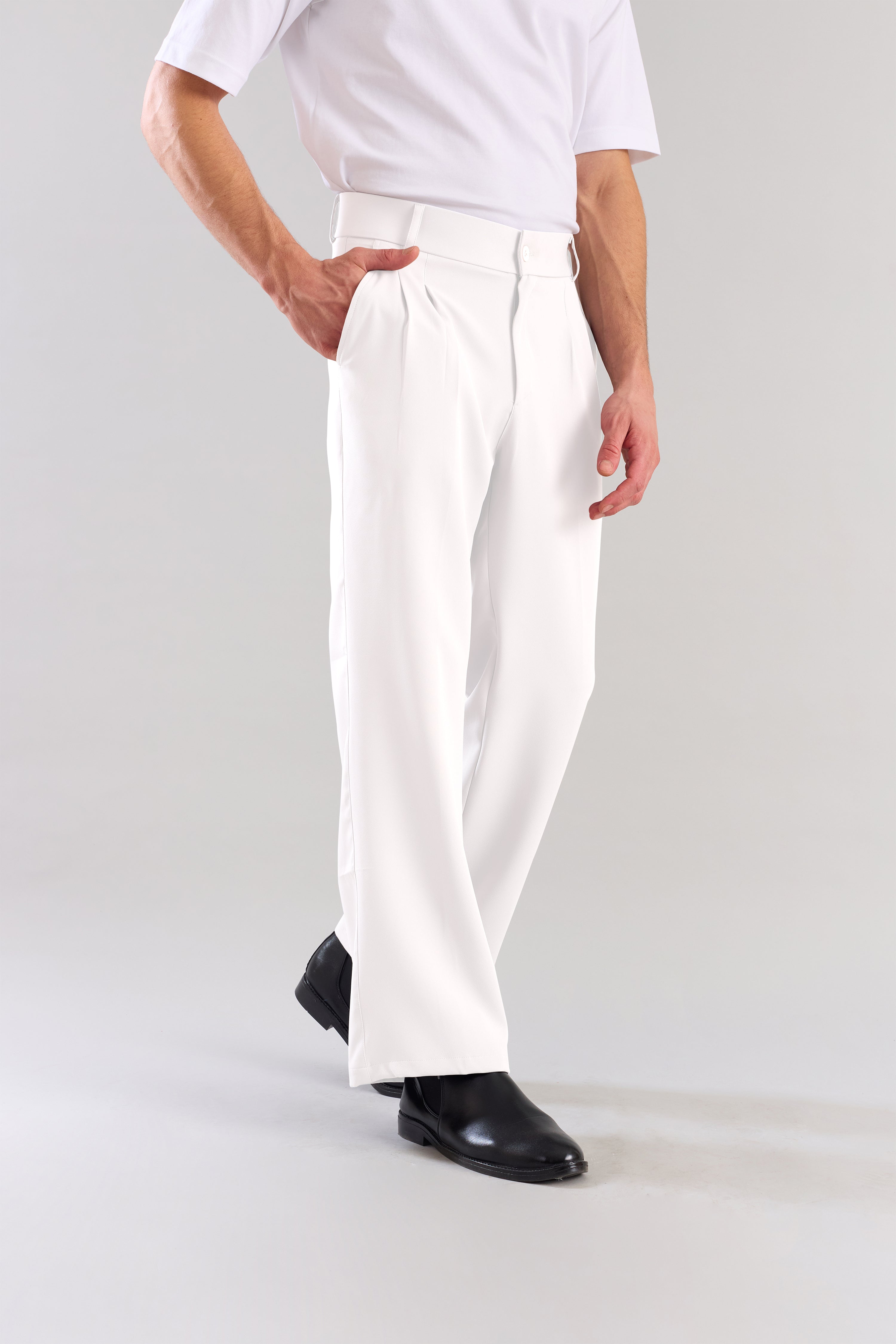 White Korean Pant