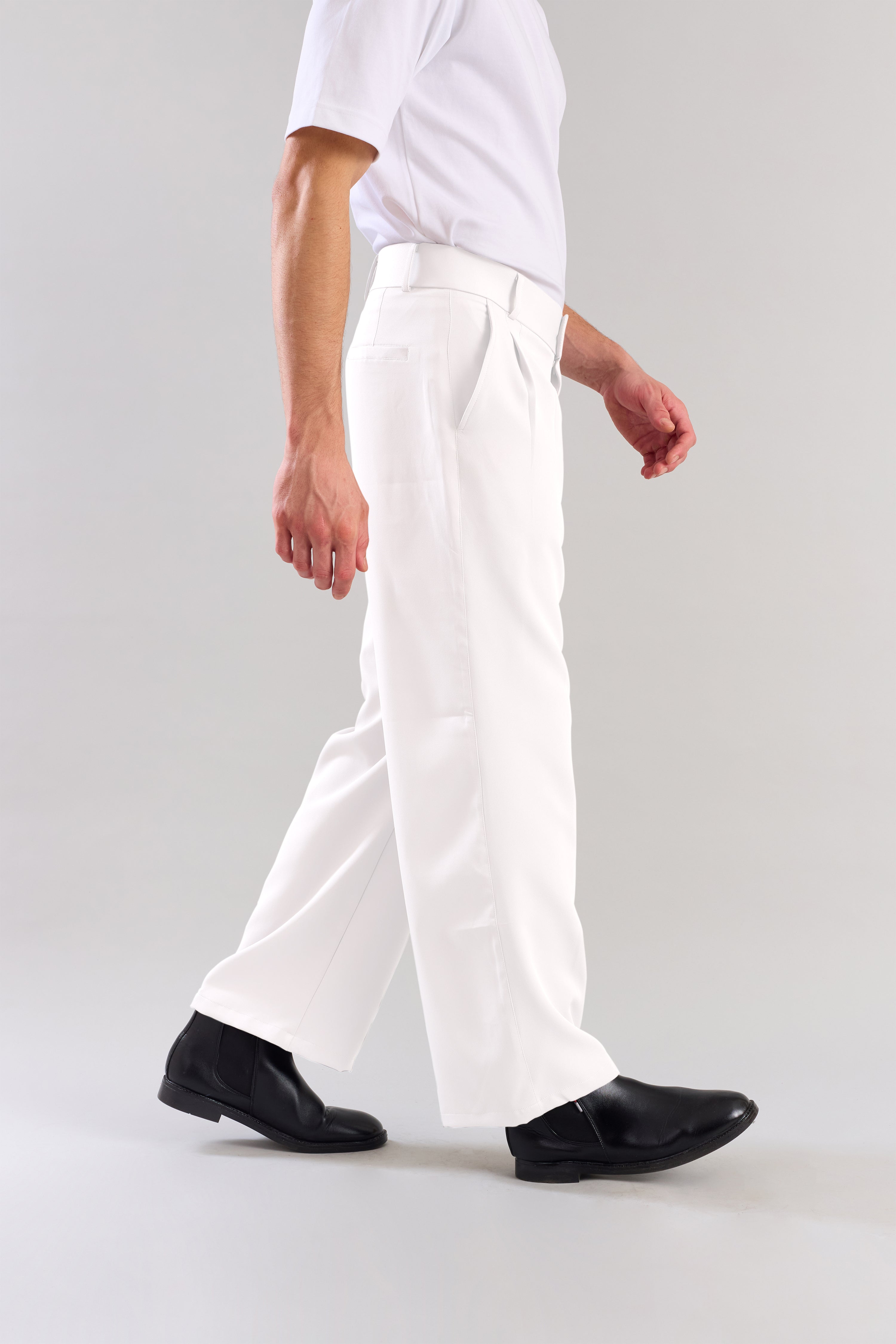 White Korean Pant