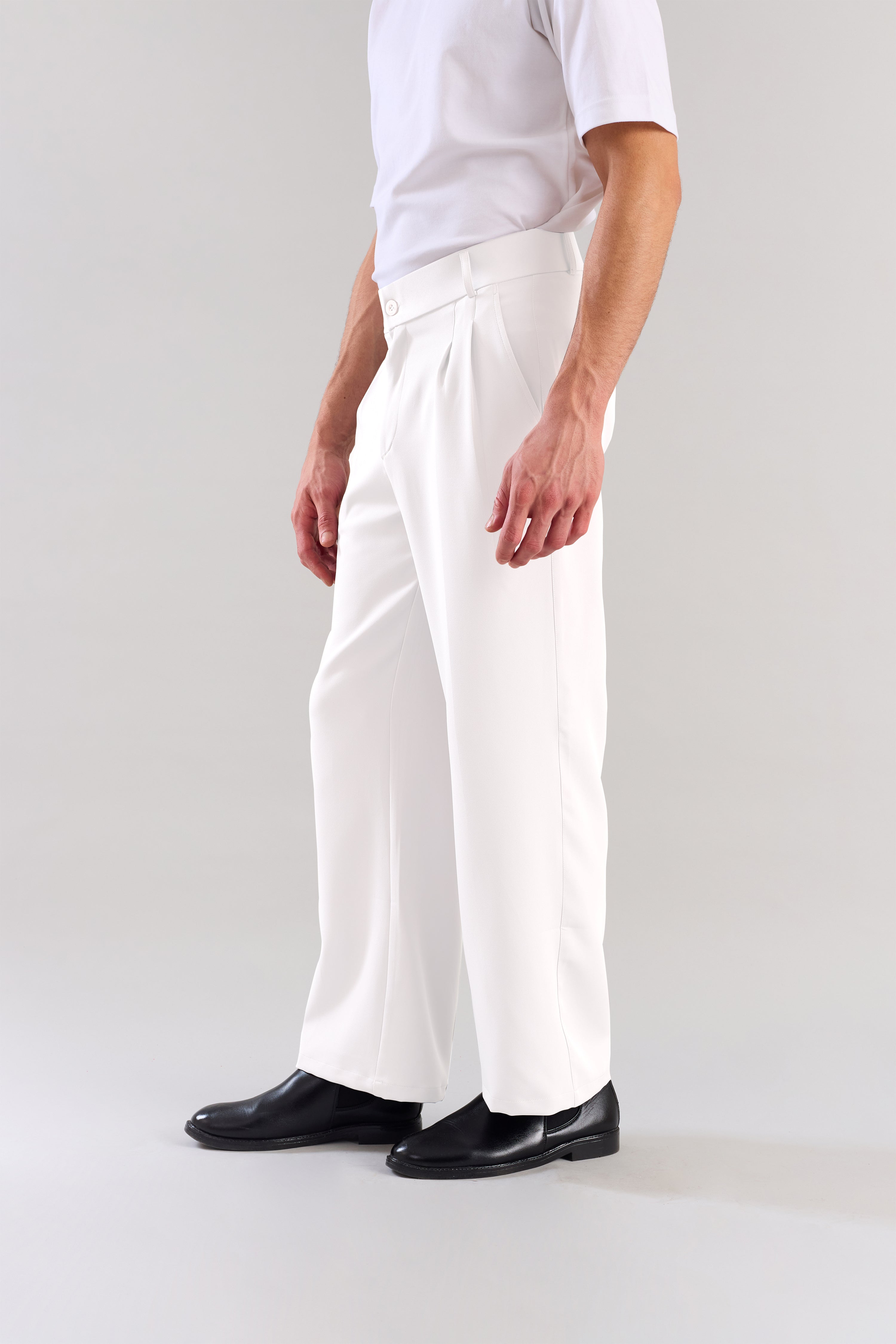 White Korean Pant