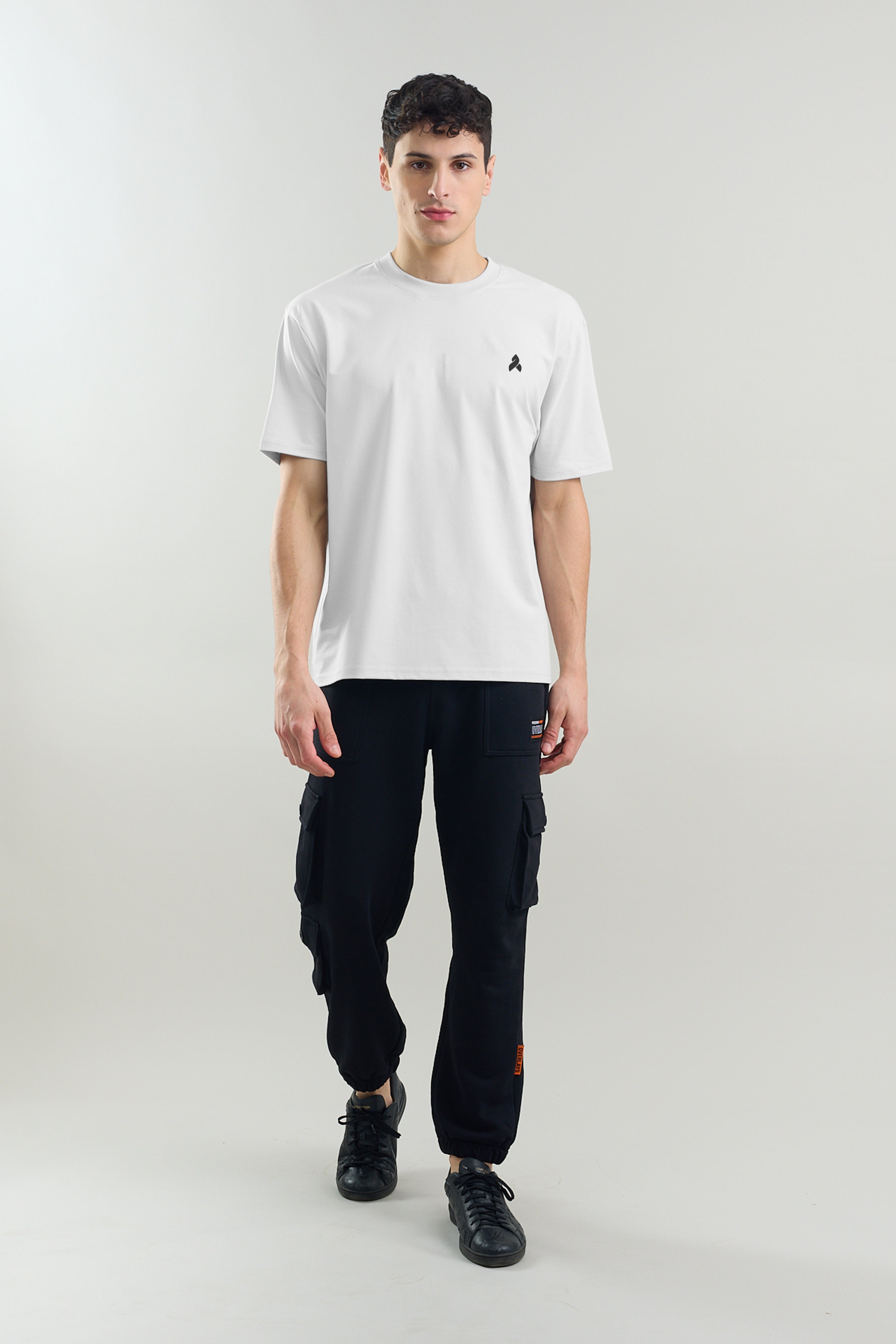 White Plain Relaxed Fit T-Shirt