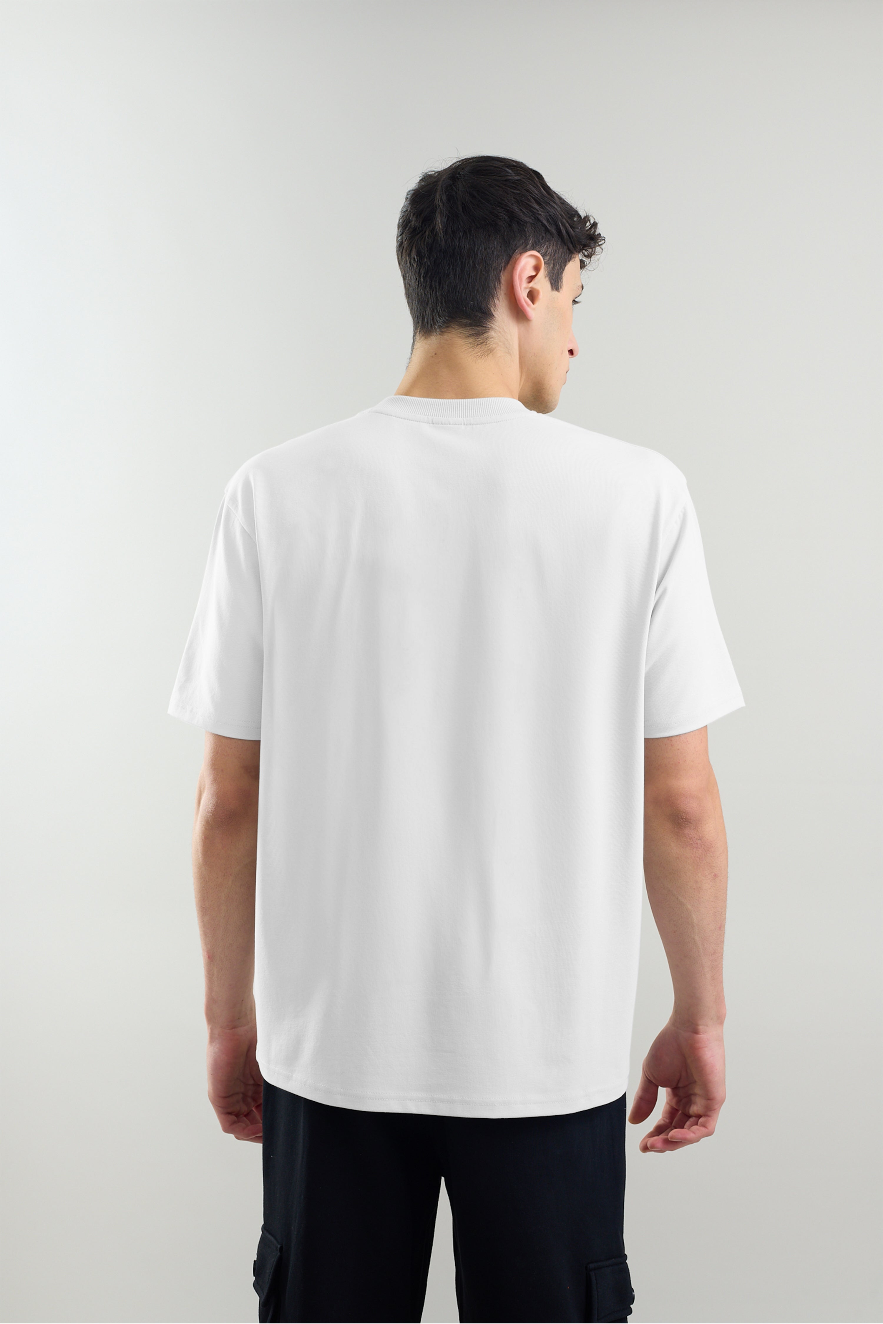 White Plain Relaxed Fit T-Shirt