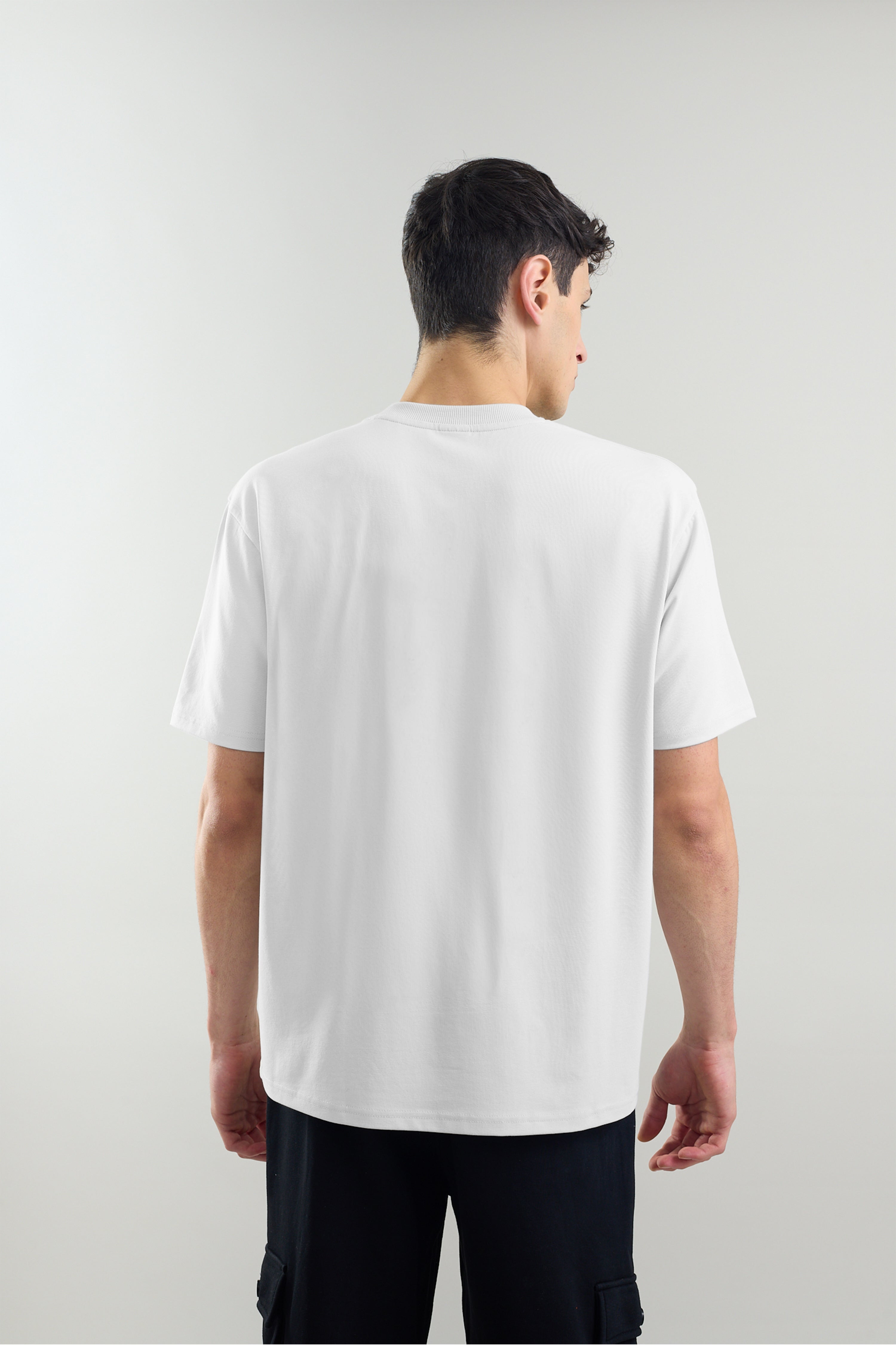 White Plain Relaxed Fit T-Shirt