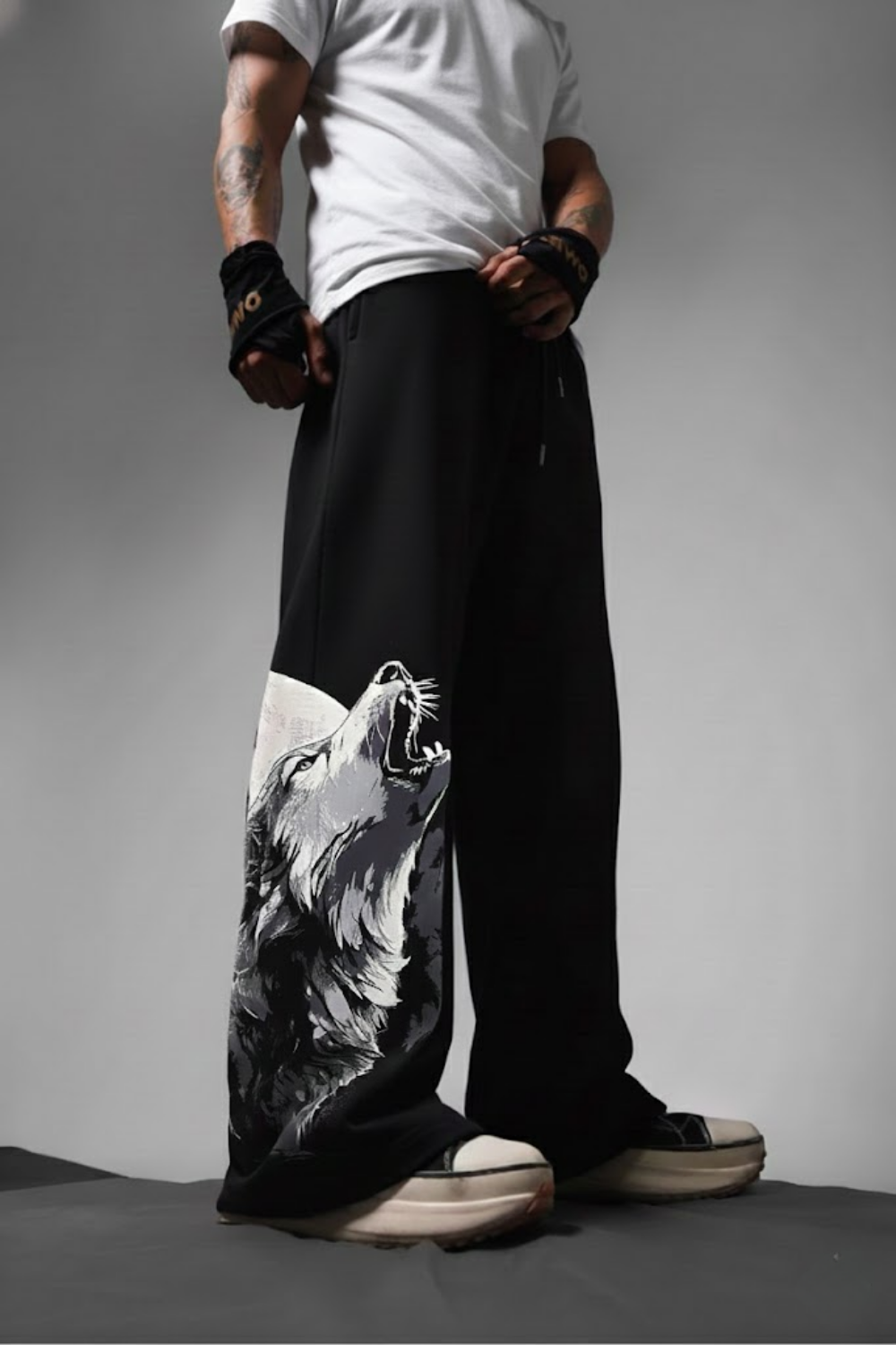 Alpha Rise heavyweight black joggers
