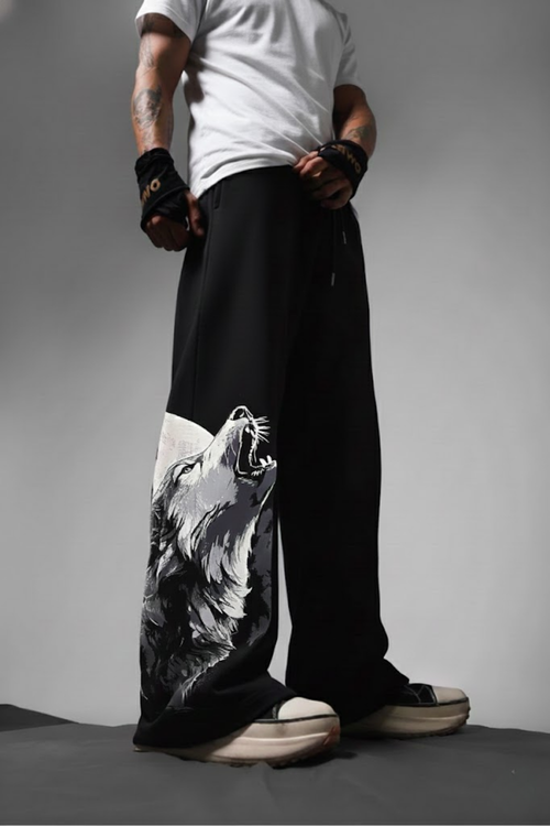 Alpha Rise heavyweight black joggers