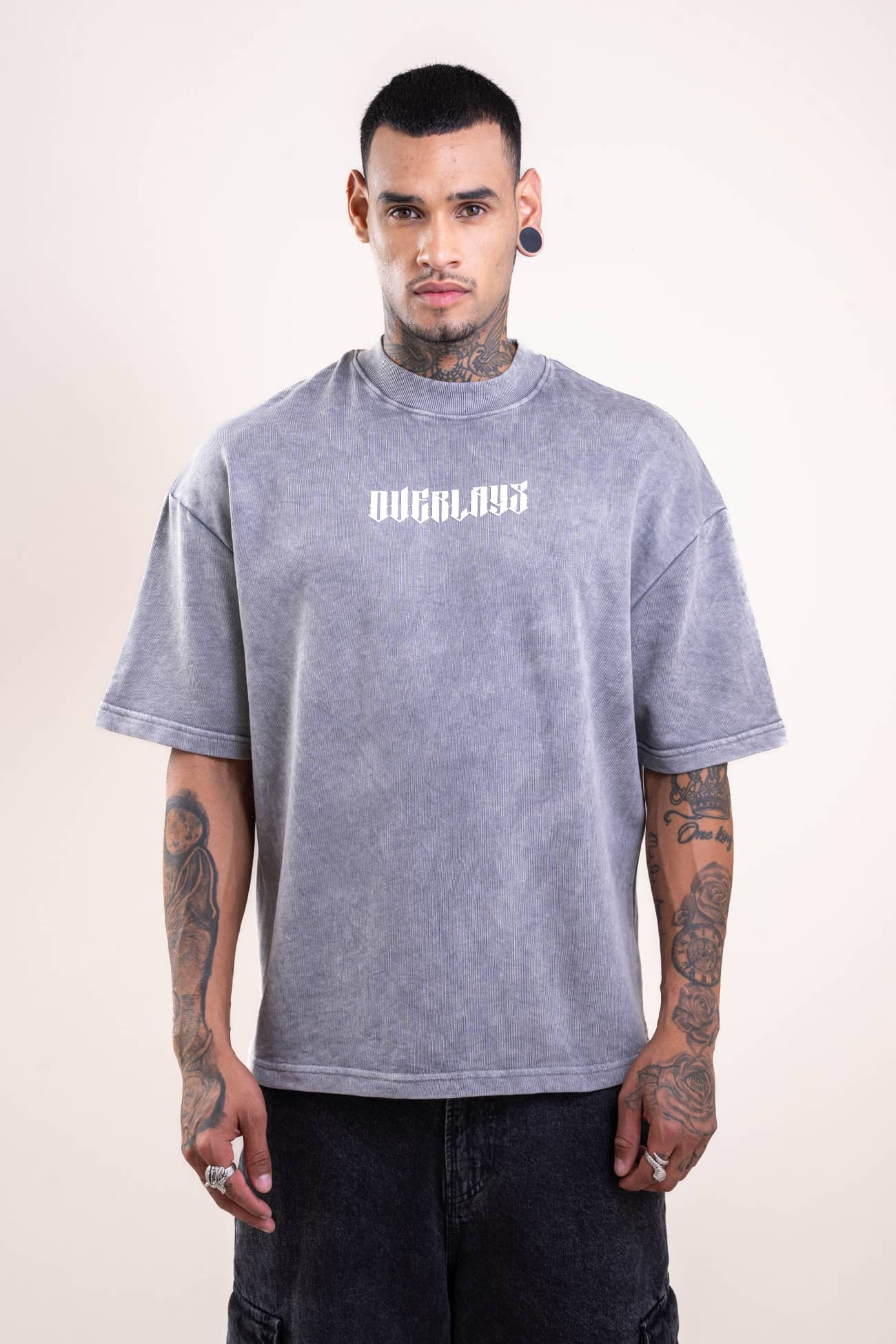 Chase Distressed Heavy Weight Oversized Fit T-Shirt