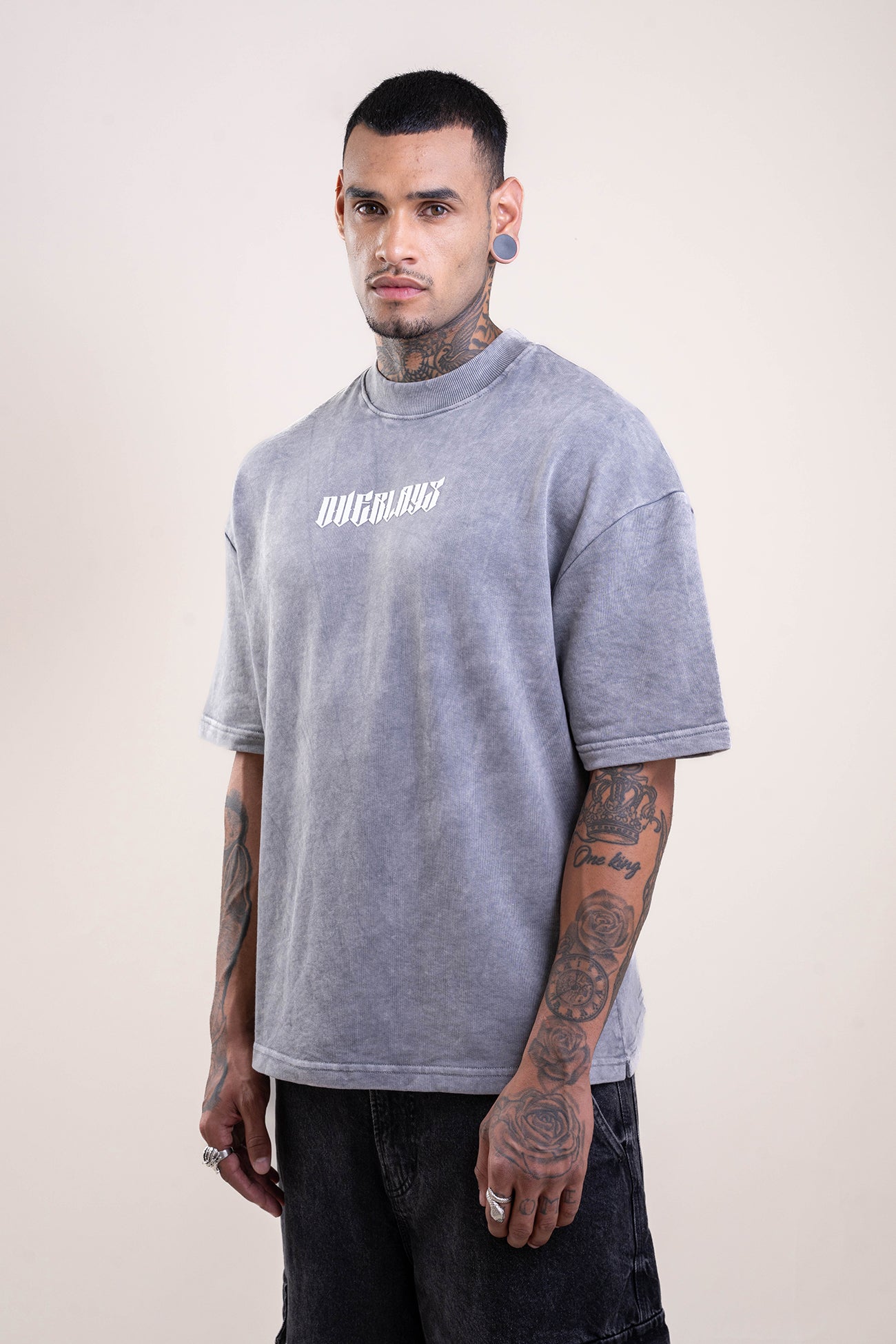 Chase Distressed Heavy Weight Oversized Fit T-Shirt