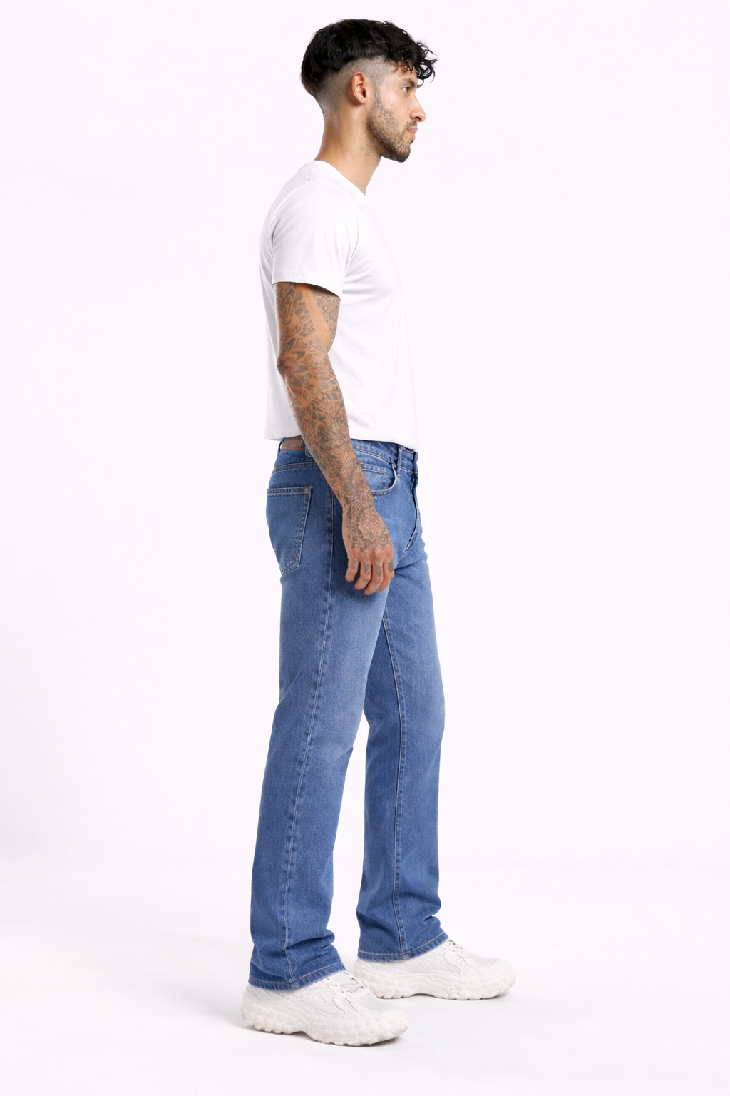 Indigo Drift Blue Vintage Washed Cargo