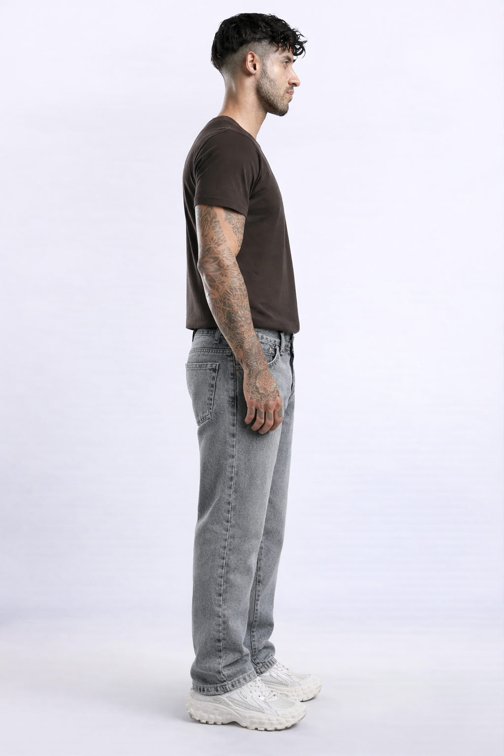 Shadow Mist Grey Vintage Washed Cargo