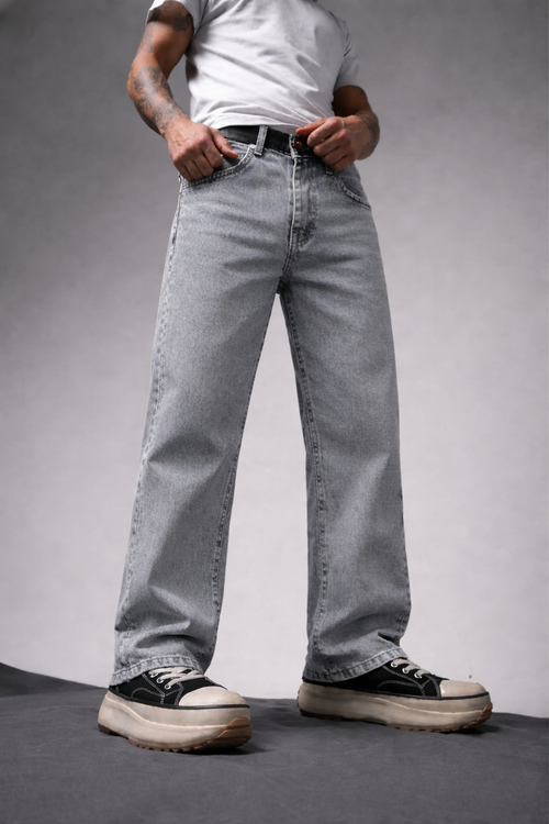 Shadow Mist Grey Vintage Washed Cargo