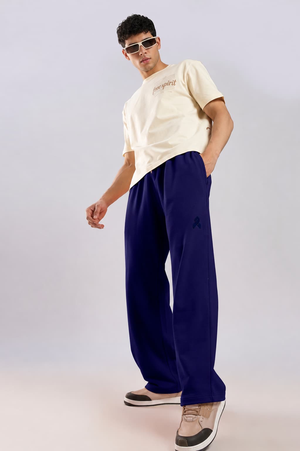 Navy Heavy Weight Straight Fit Jogger