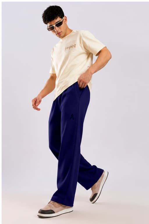 Navy Heavy Weight Straight Fit Jogger