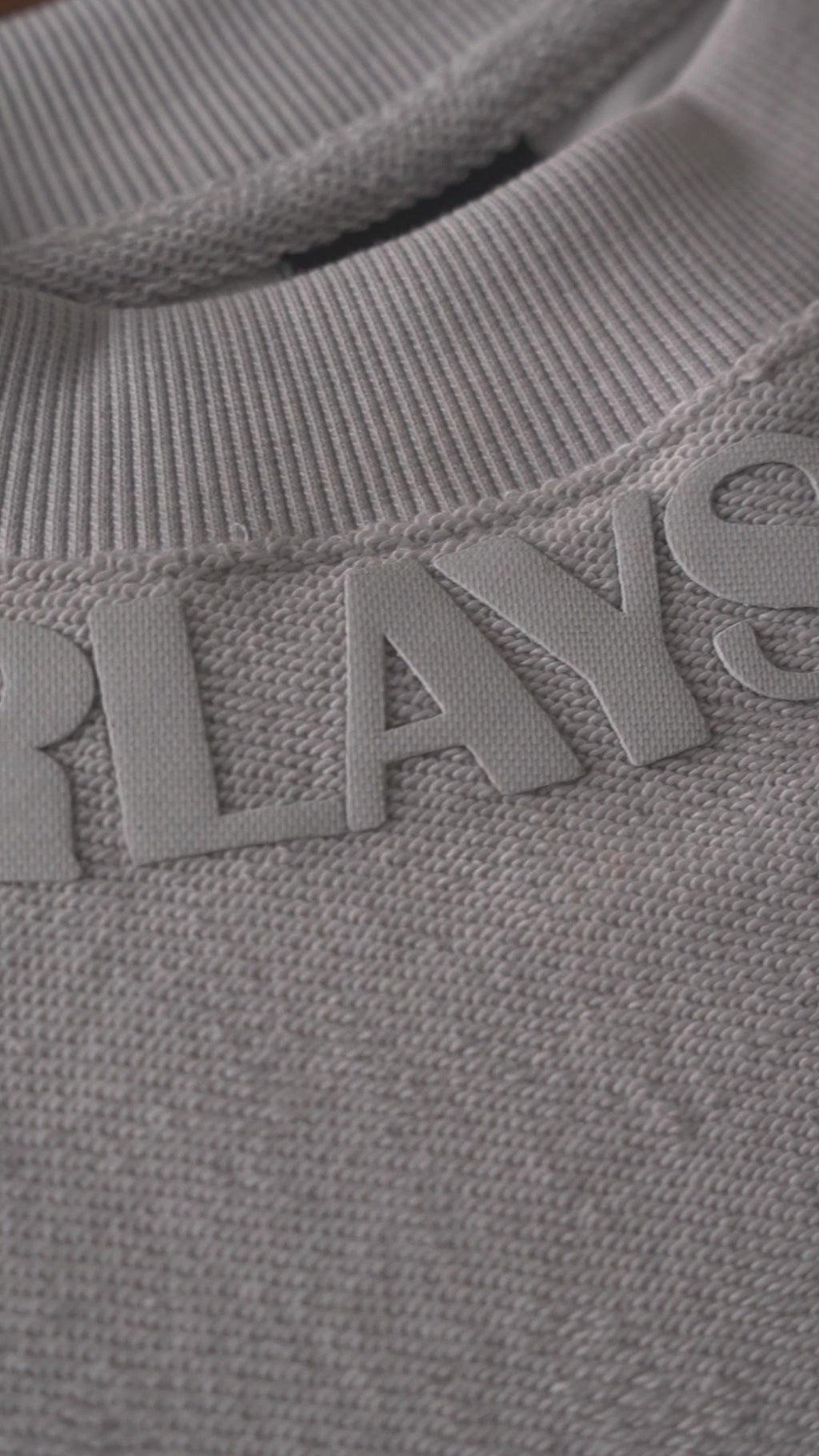 Textured Heavy Weight Arc Grey Oversized Fit T-shirt