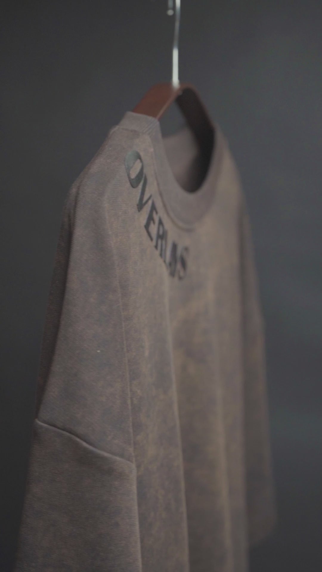 Brown Vortex Oversized T-shirt
