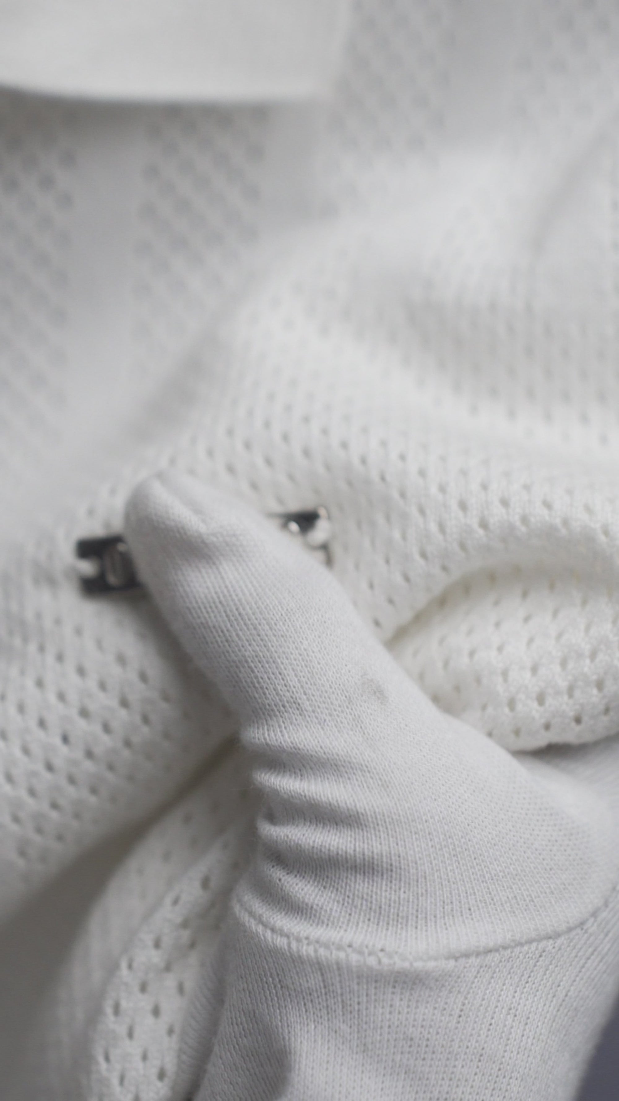 Opal White Textured Polo T-Shirt