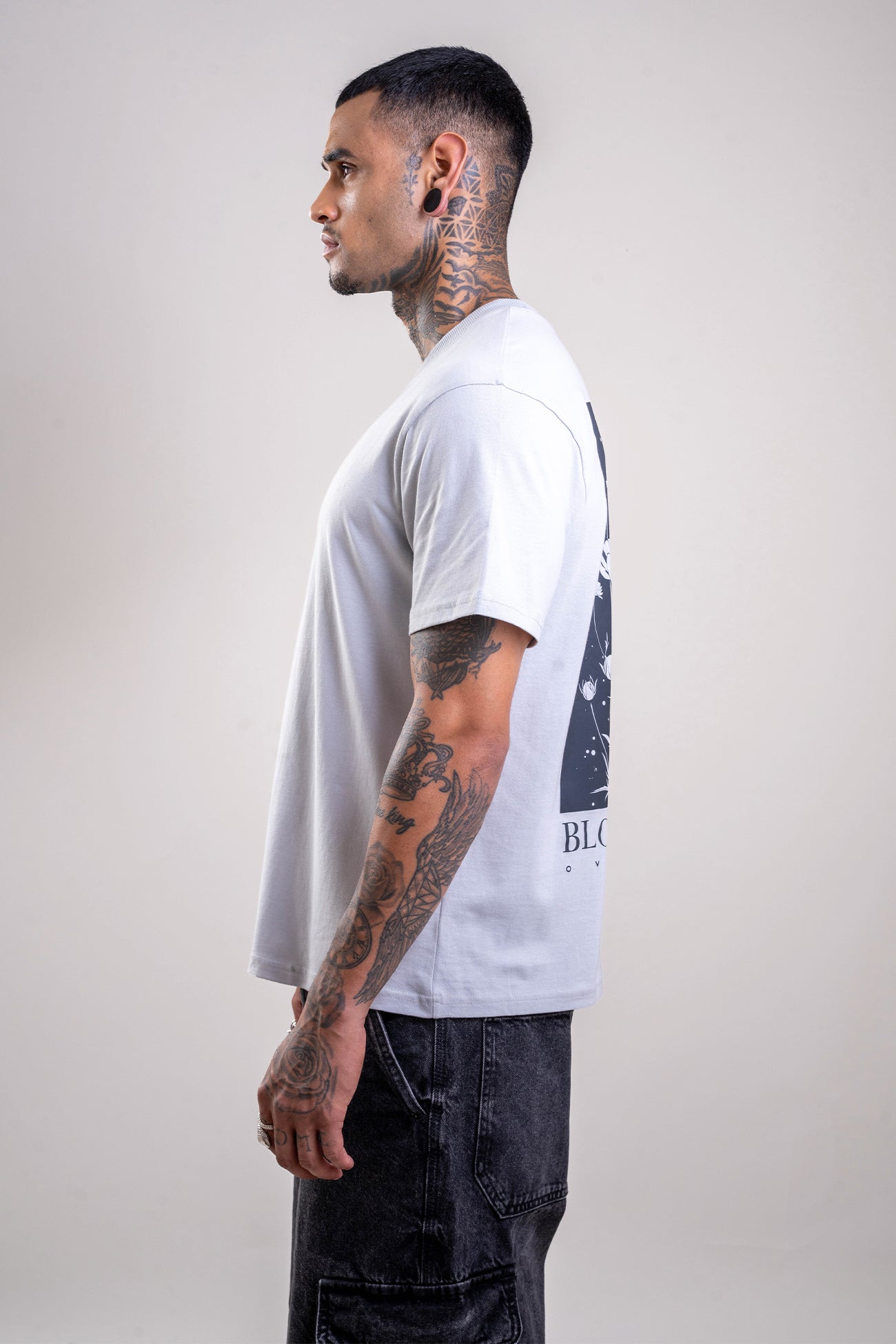 Bloom Wildly Relaxed Fit Grey T-Shirt