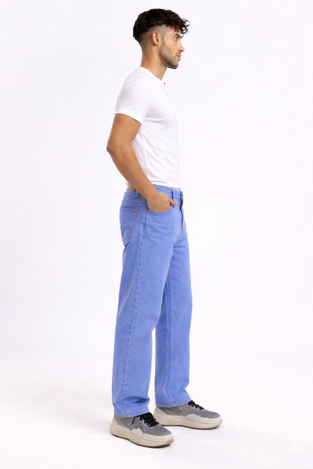 Blue Circuit Vintage Washed Blue Cargo