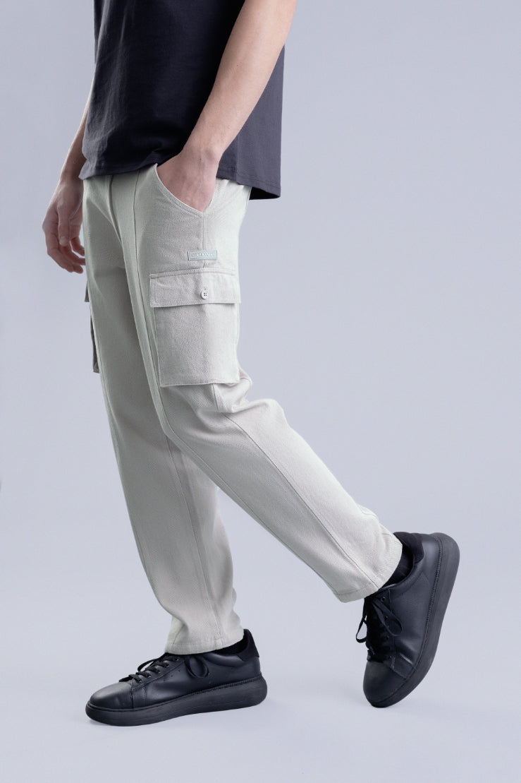 Light Grey Men's Cargo Pants