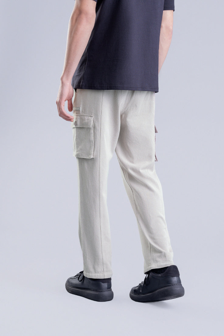 Light Grey Men's Cargo Pants